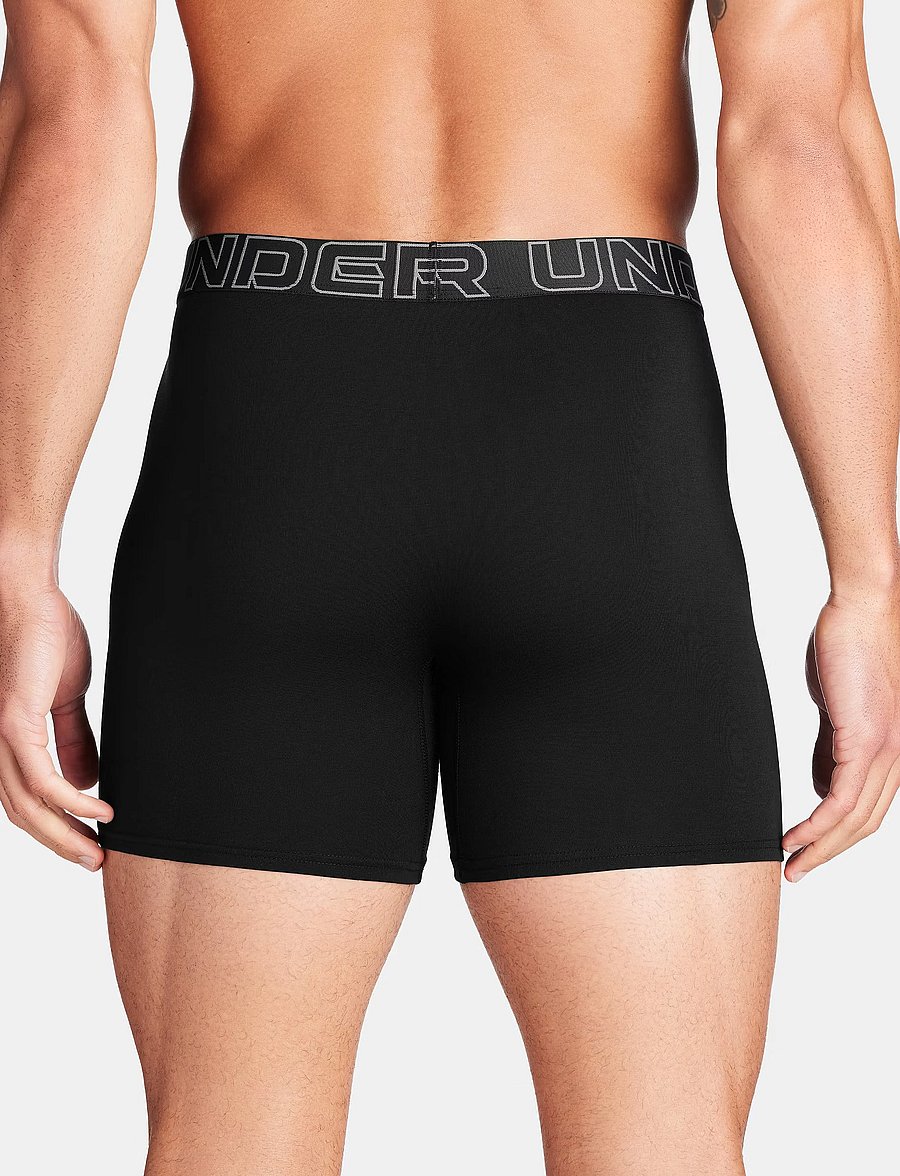 Under Armour - UA PERFORMANCE COTTON - SOLID 6" 3pk - boxers - black - 2