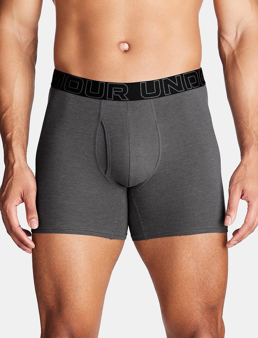 Under Armour - UA PERFORMANCE COTTON - SOLID 6" 3pk - boxershorts - castlerock - 0
