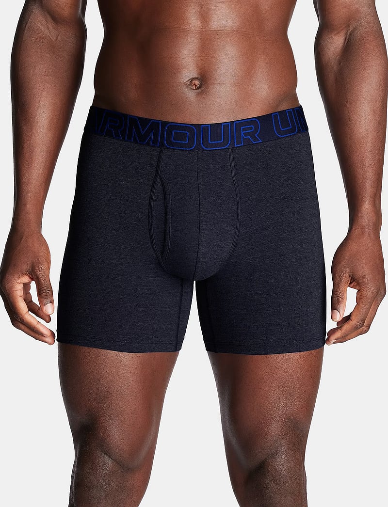 Under Armour - UA PERFORMANCE COTTON - SOLID 6" 3pk - boxerkalsonger - midnight navy - 0