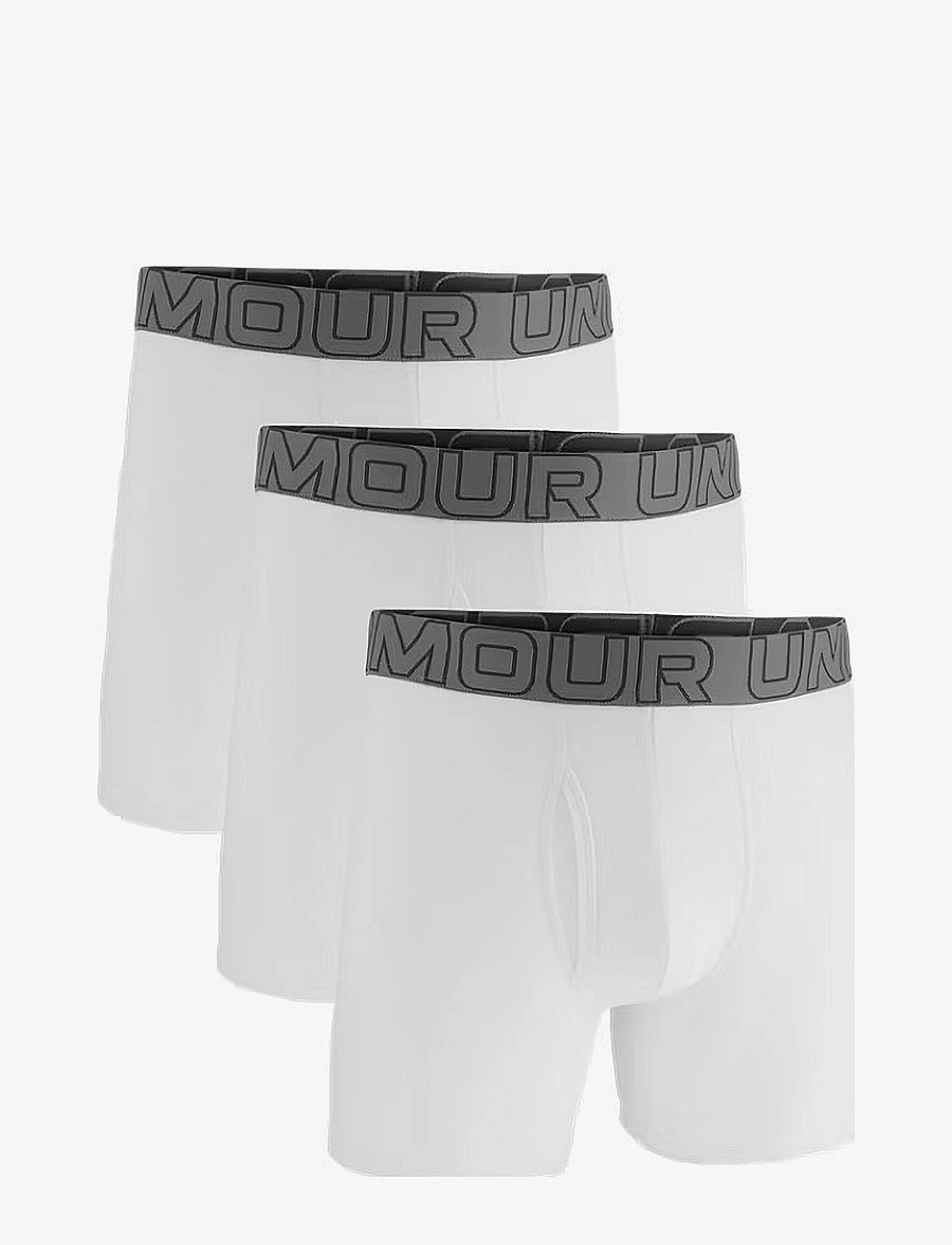 Under Armour - UA PERFORMANCE COTTON - SOLID 6" 3pk - boxers - white - 1