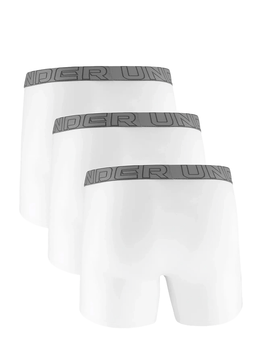 Under Armour - UA PERFORMANCE COTTON - SOLID 6" 3pk - boxers - white - 2