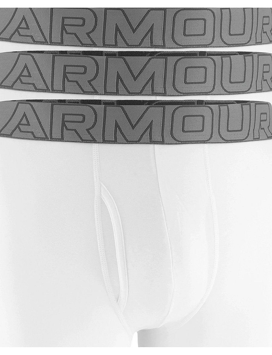 Under Armour - UA PERFORMANCE COTTON - SOLID 6" 3pk - boxers - white - 4