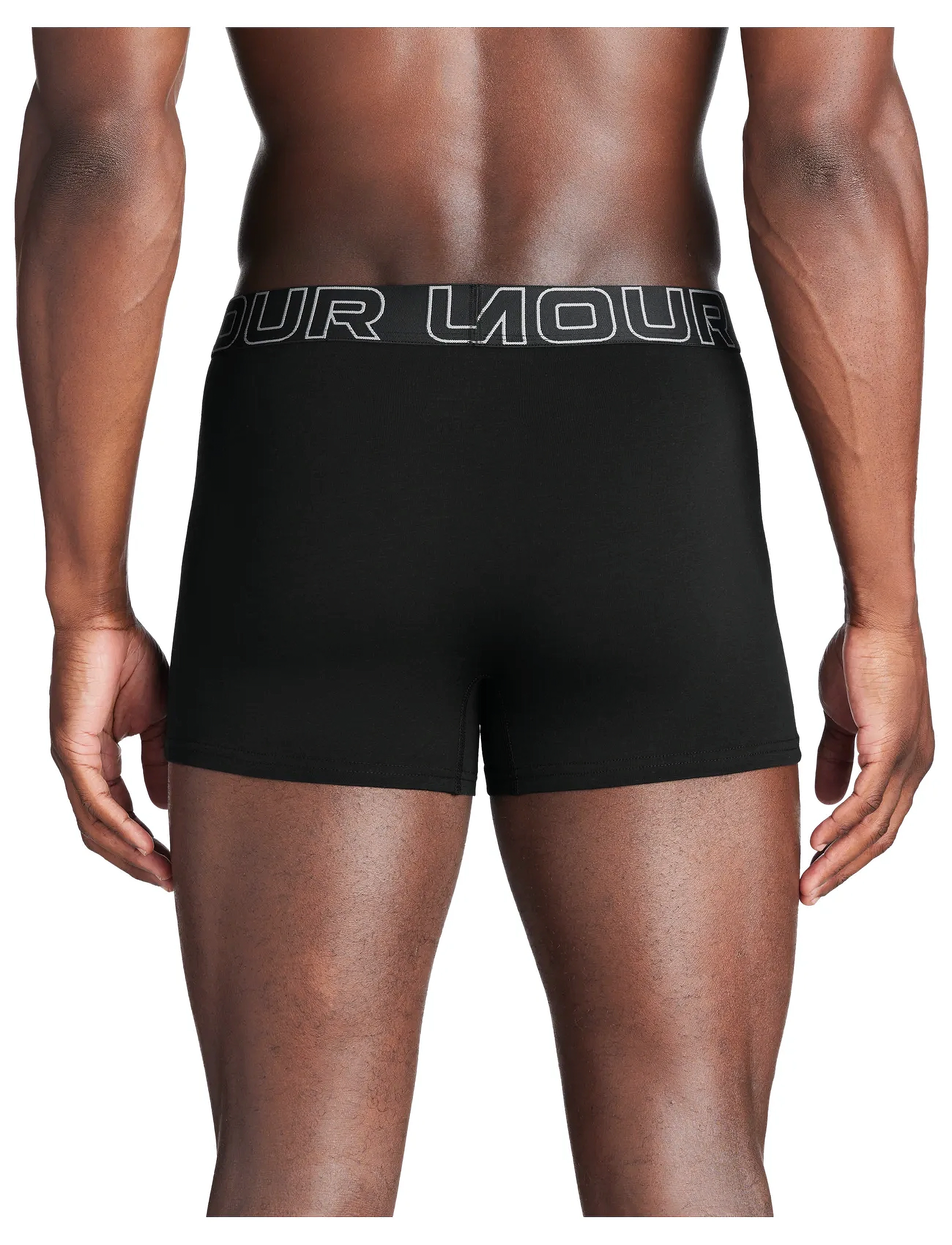Under Armour - UA PERFORMANCE COTTON - SOLID 3" 3pk - boxershorts - black - 3
