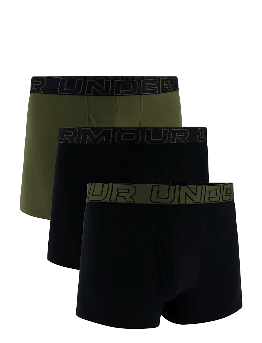 Under Armour - UA PERFORMANCE COTTON - SOLID 3" 3pk - boxerkalsonger - black - 1