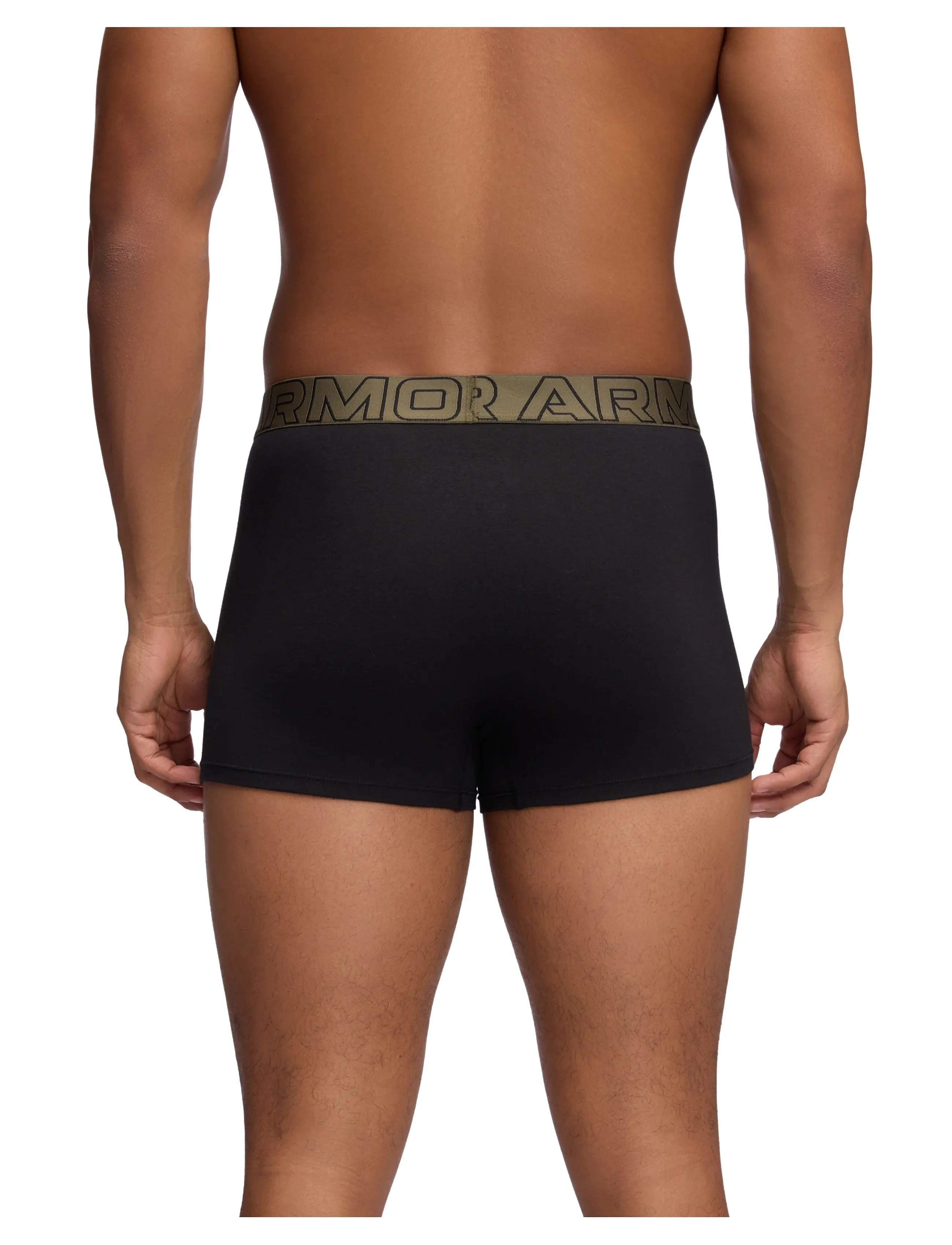 Under Armour - UA PERFORMANCE COTTON - SOLID 3" 3pk - boxerkalsonger - black - 2