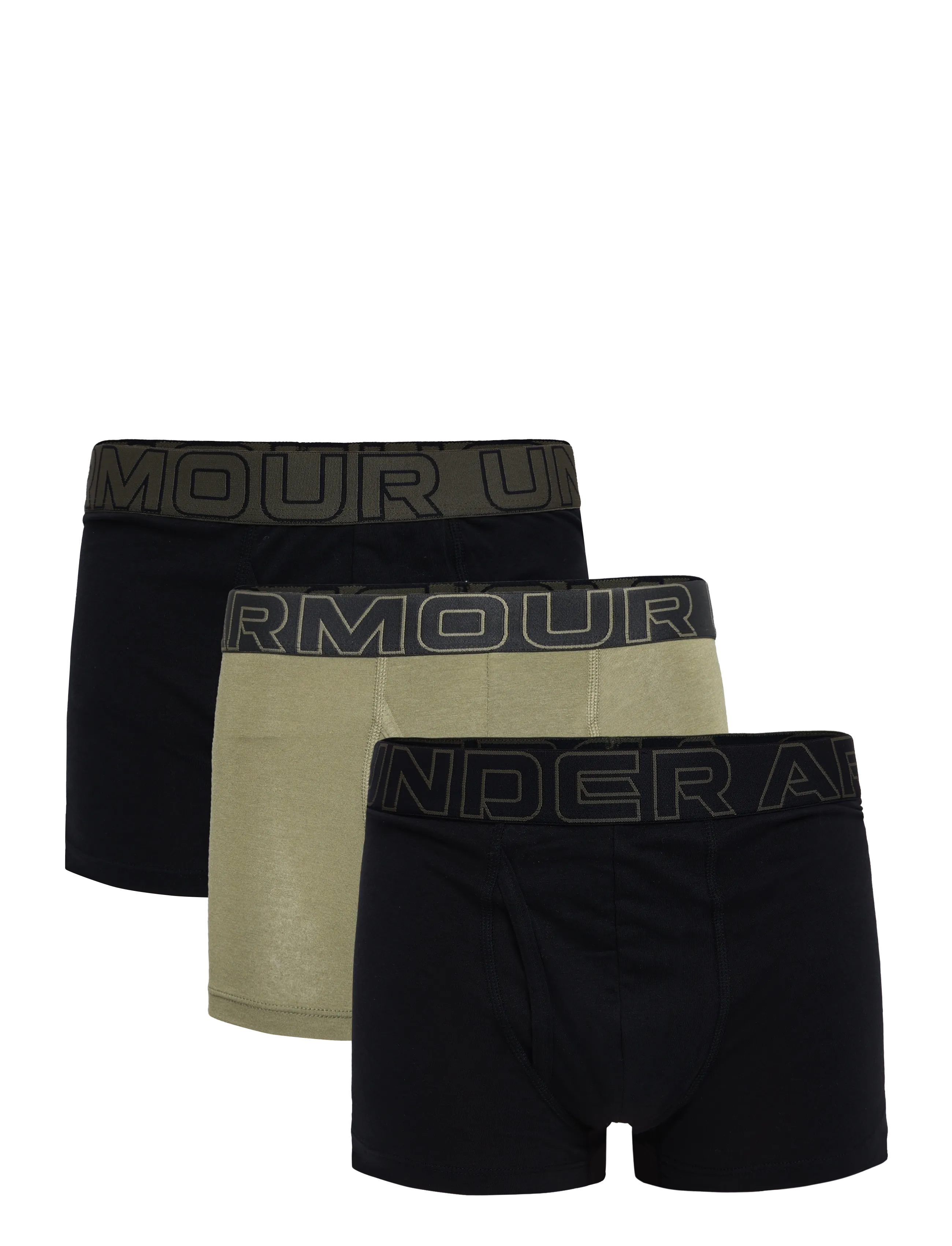 UNDER ARMOUR Ua Performance Cotton Solid 3" 3Pk boxerkalsong herr – bild 3