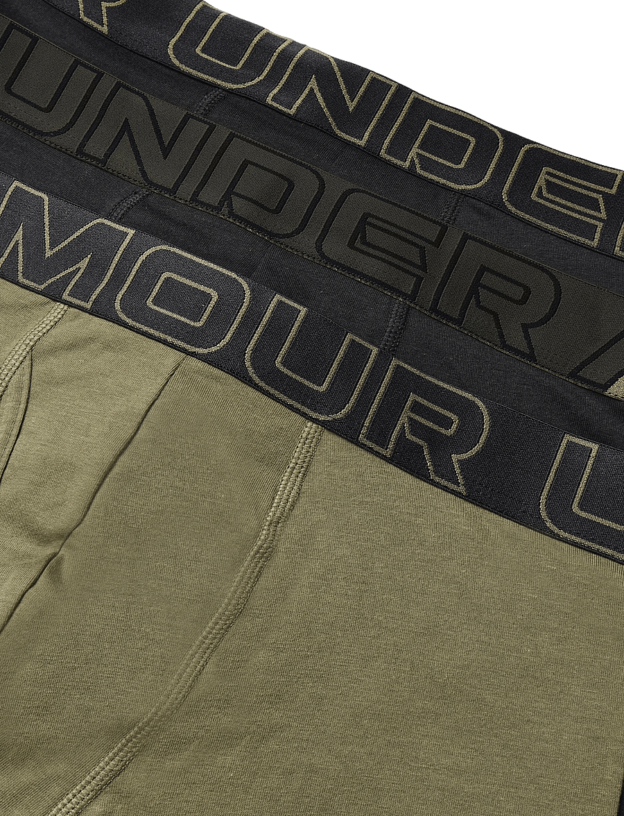 Under Armour - UA PERFORMANCE COTTON - SOLID 3" 3pk - boxershorts - black w/marine od - 2