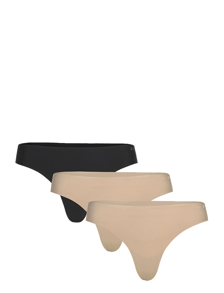 Under Armour - UA PURE STRETCH NO SHOW THONG -SOLID 3pk - unterwäsche & socken - hue 500 w/black - 0