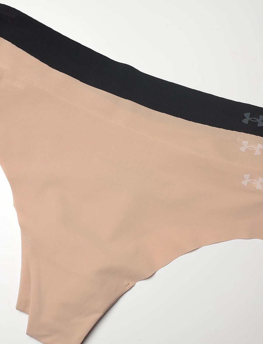 Under Armour - UA PURE STRETCH NO SHOW THONG -SOLID 3pk - unterwäsche & socken - hue 500 w/black - 5