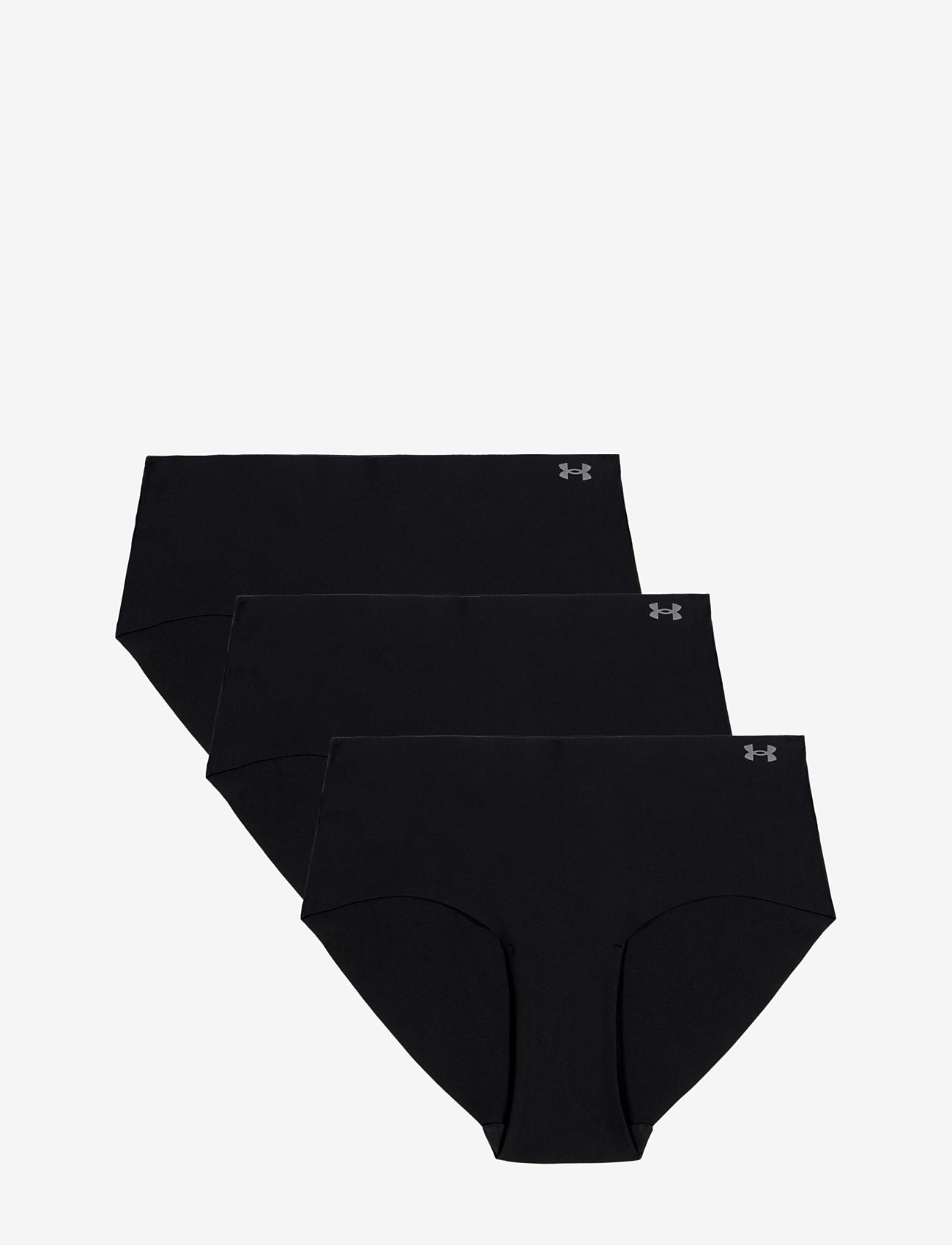 Under Armour UA PURE STRETCH NO SHOW HIPSTER-SOLID 3pk - Under Armour - BLACK / black