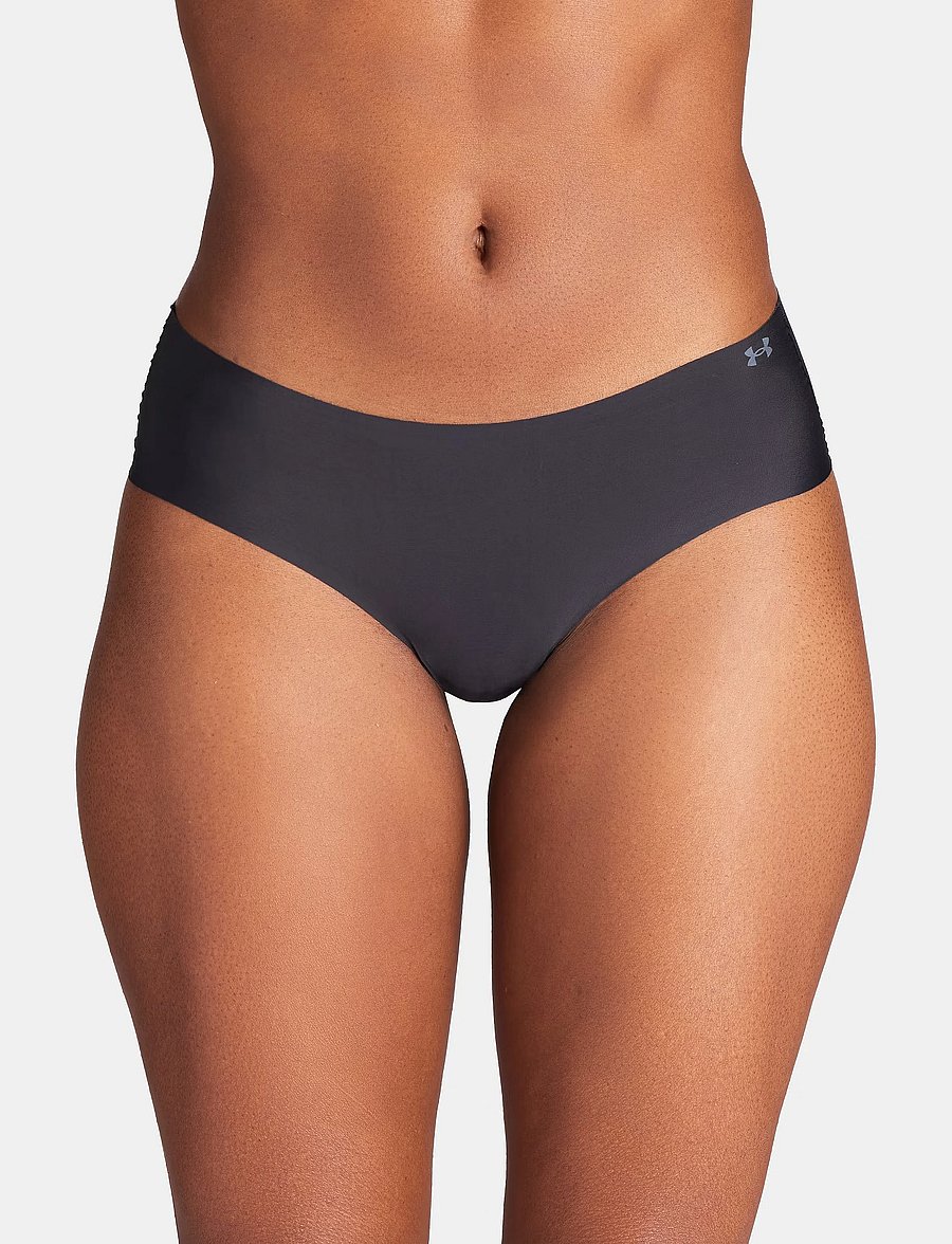 Under Armour - UA PURE STRETCH NO SHOW HIPSTER-SOLID 3pk - unterwäsche & socken - black - 0
