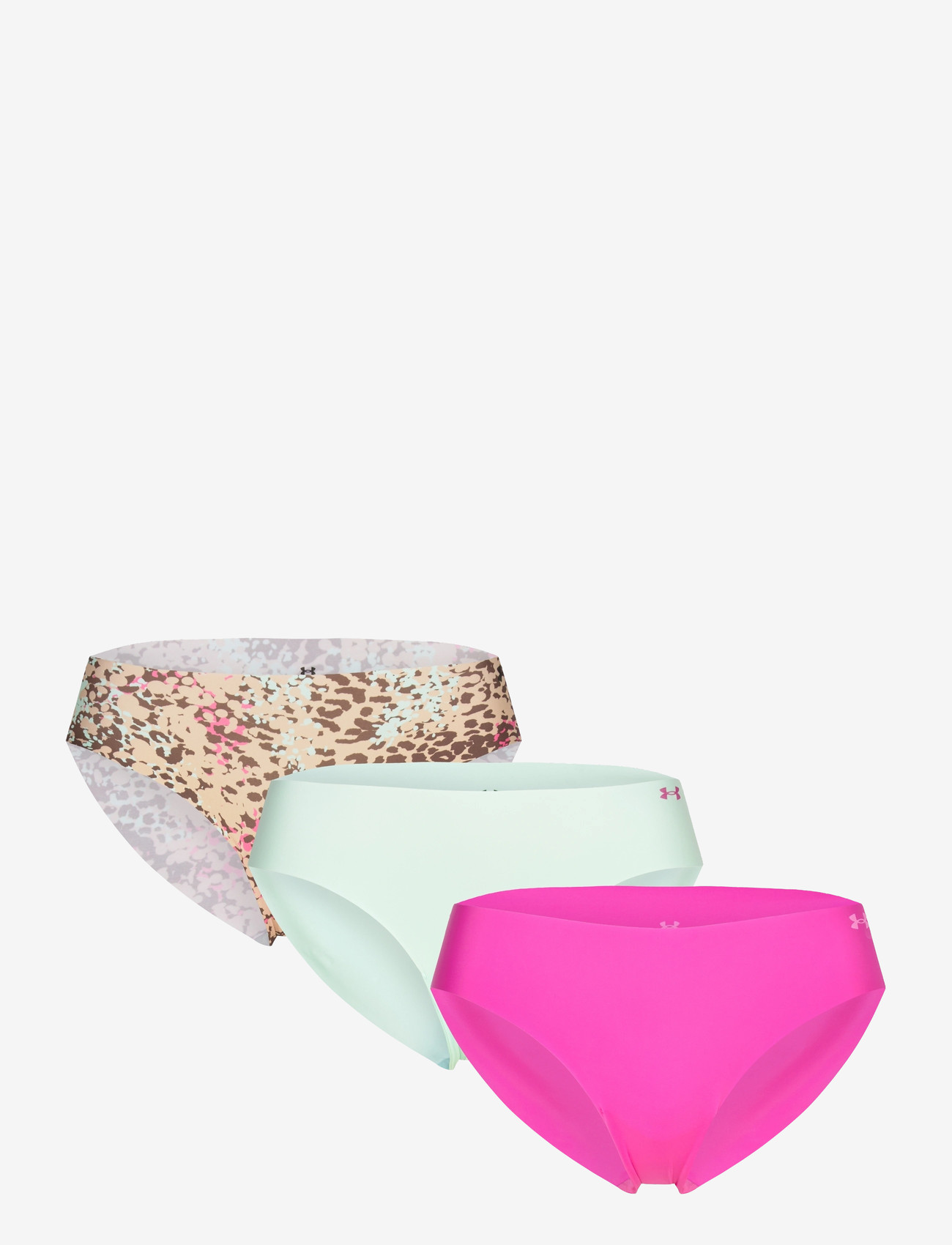 Under Armour - UA PURE STRETCH NO SHOW BIKINI-PRINT 3PK - briefs - hue 500 - 0