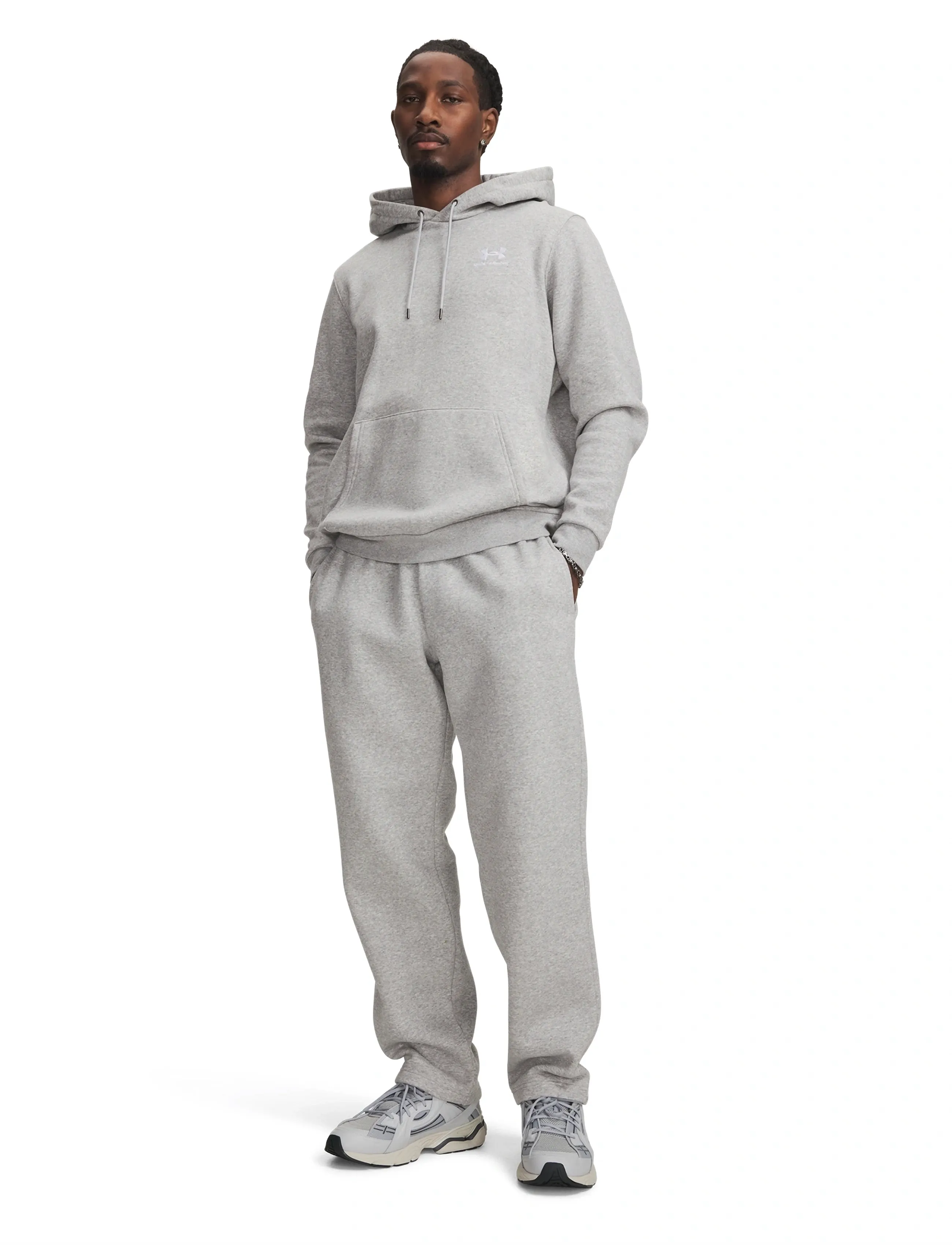 Under Armour - UA Icon Fleece Pant - pants - mod gray full heather - 4