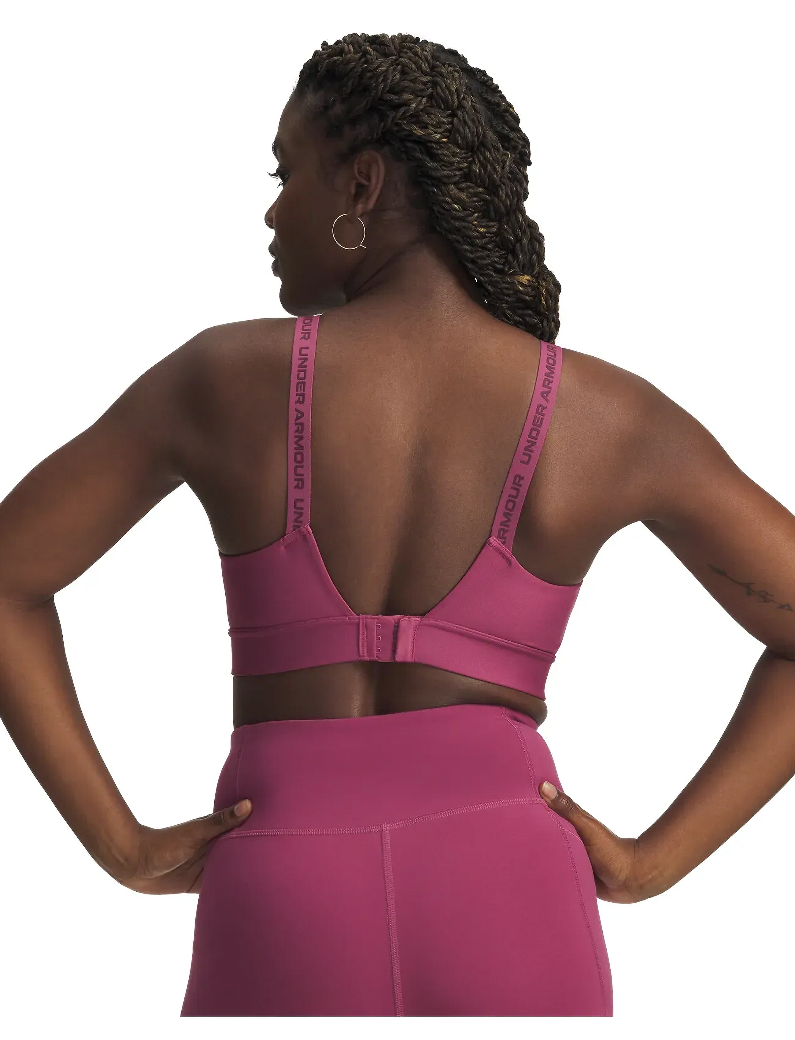 Under Armour - UA Infinity Mid 2.0 Bra - laveste priser - fuchsia dusk - 3