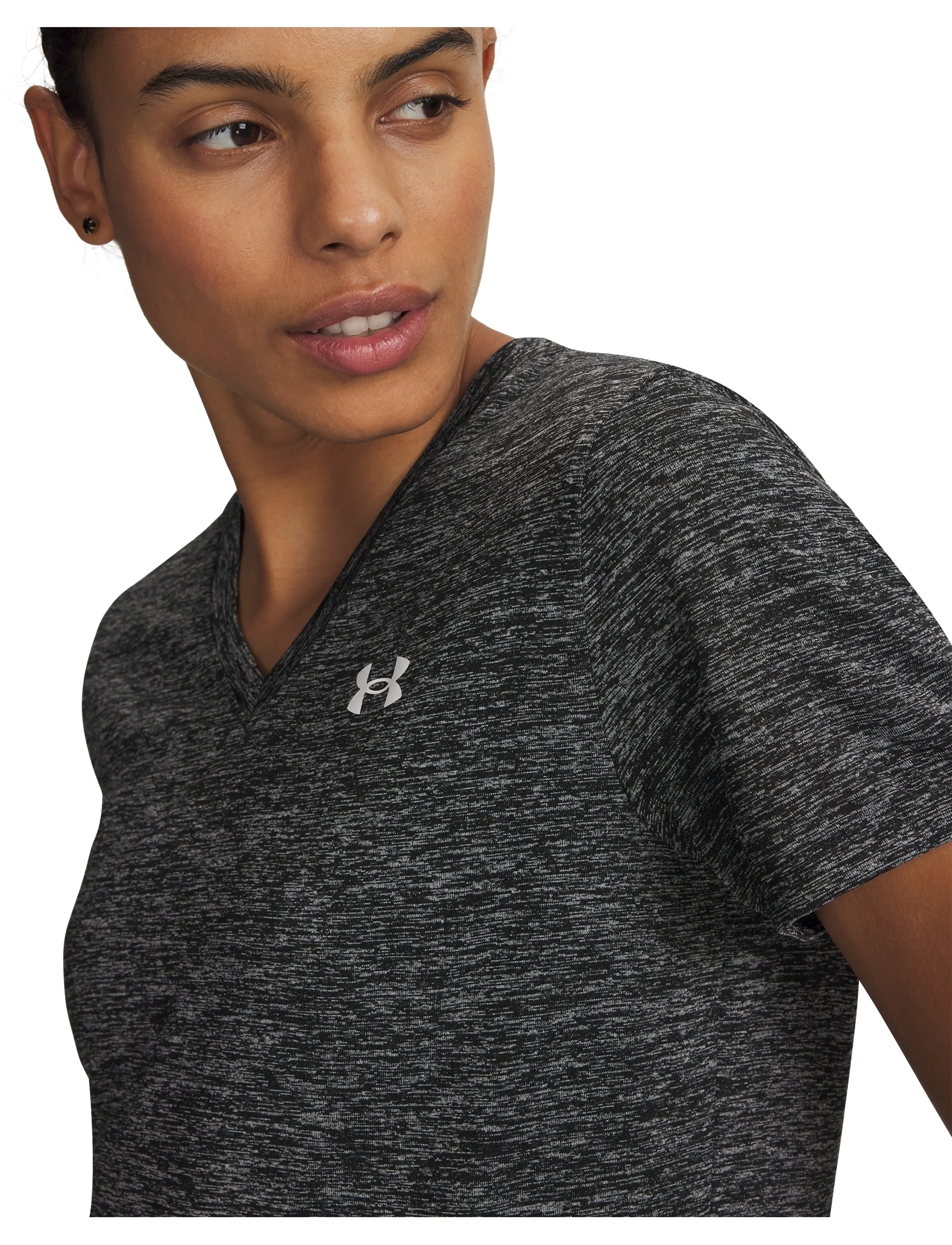 Under Armour - Tech SSV- Twist - t-shirts - black - 4