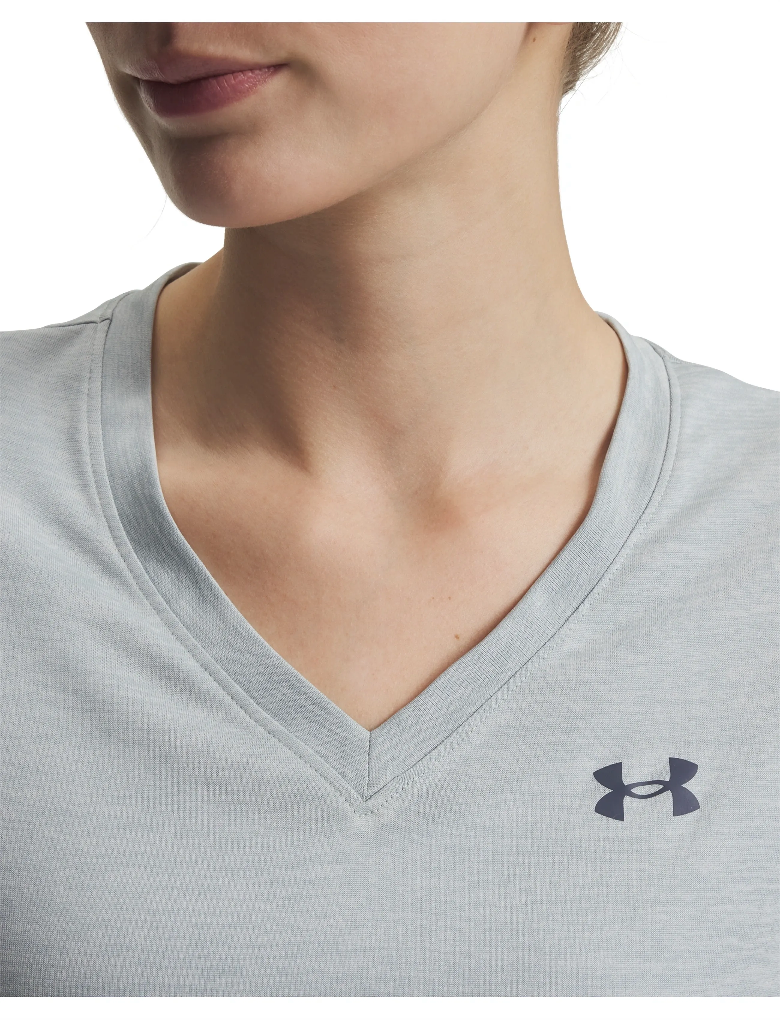Under Armour - Tech SSV- Twist - t-shirts - blue fog - 4