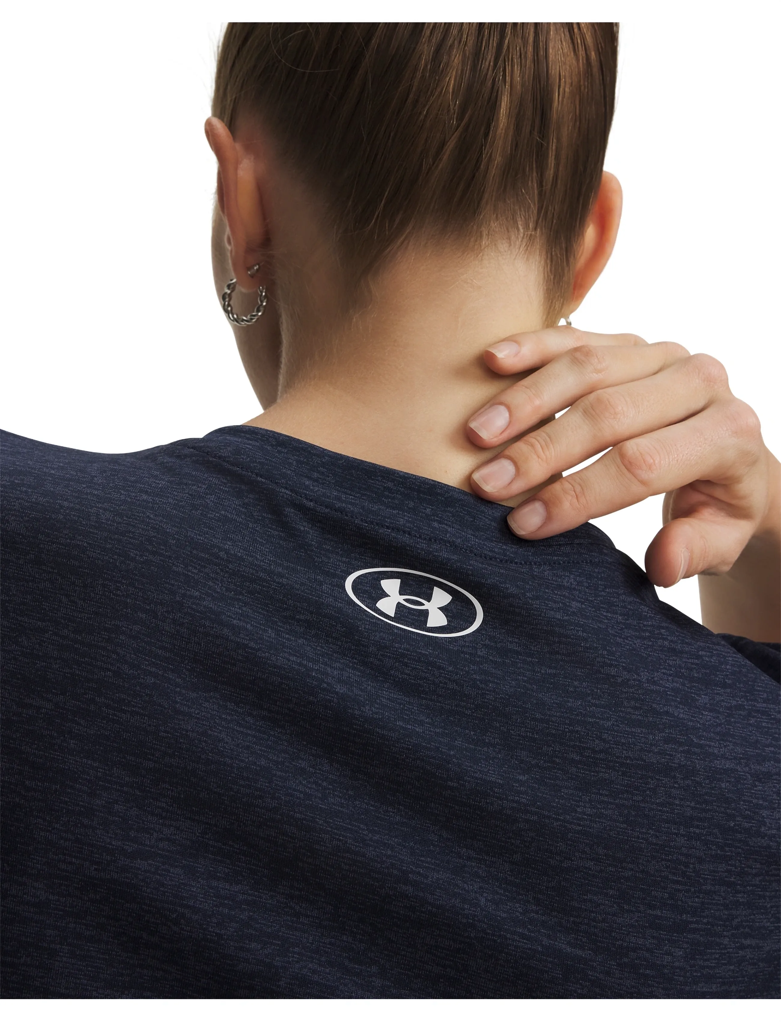 Under Armour - Tech SSV- Twist - t-shirts - midnight navy - 4