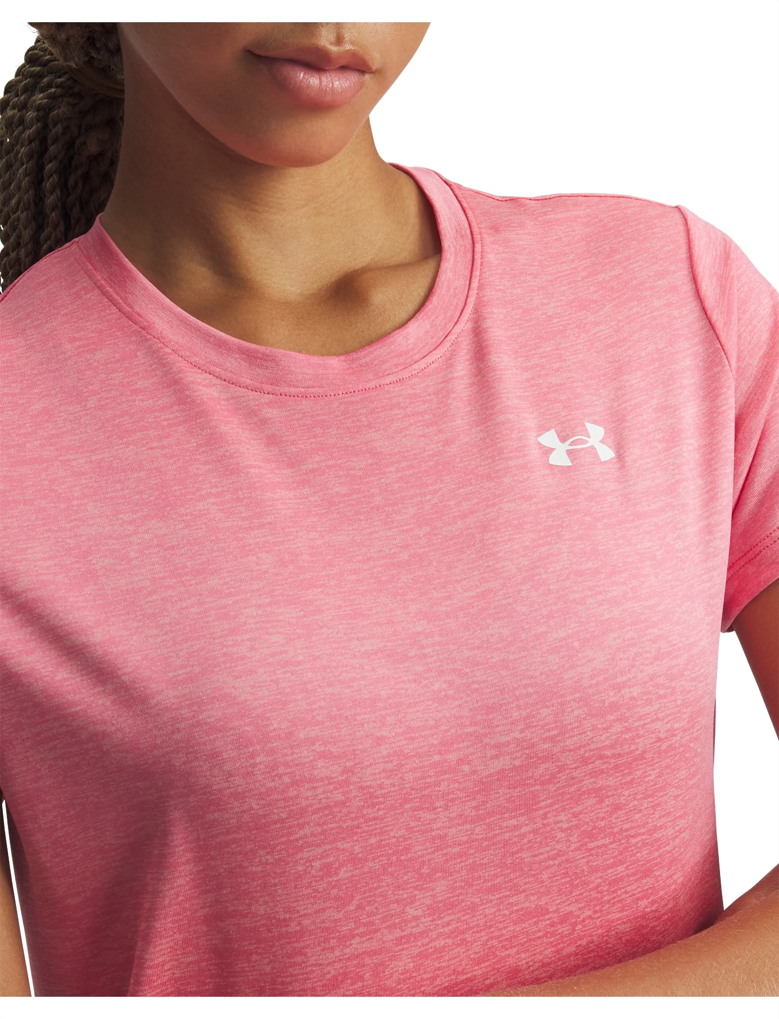 Under Armour - Tech SSC- Twist - t-shirts - bittersweet pink - 4