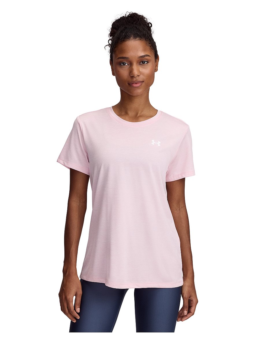 Under Armour - Tech SSC- Twist - t-shirts - prime pink - 0