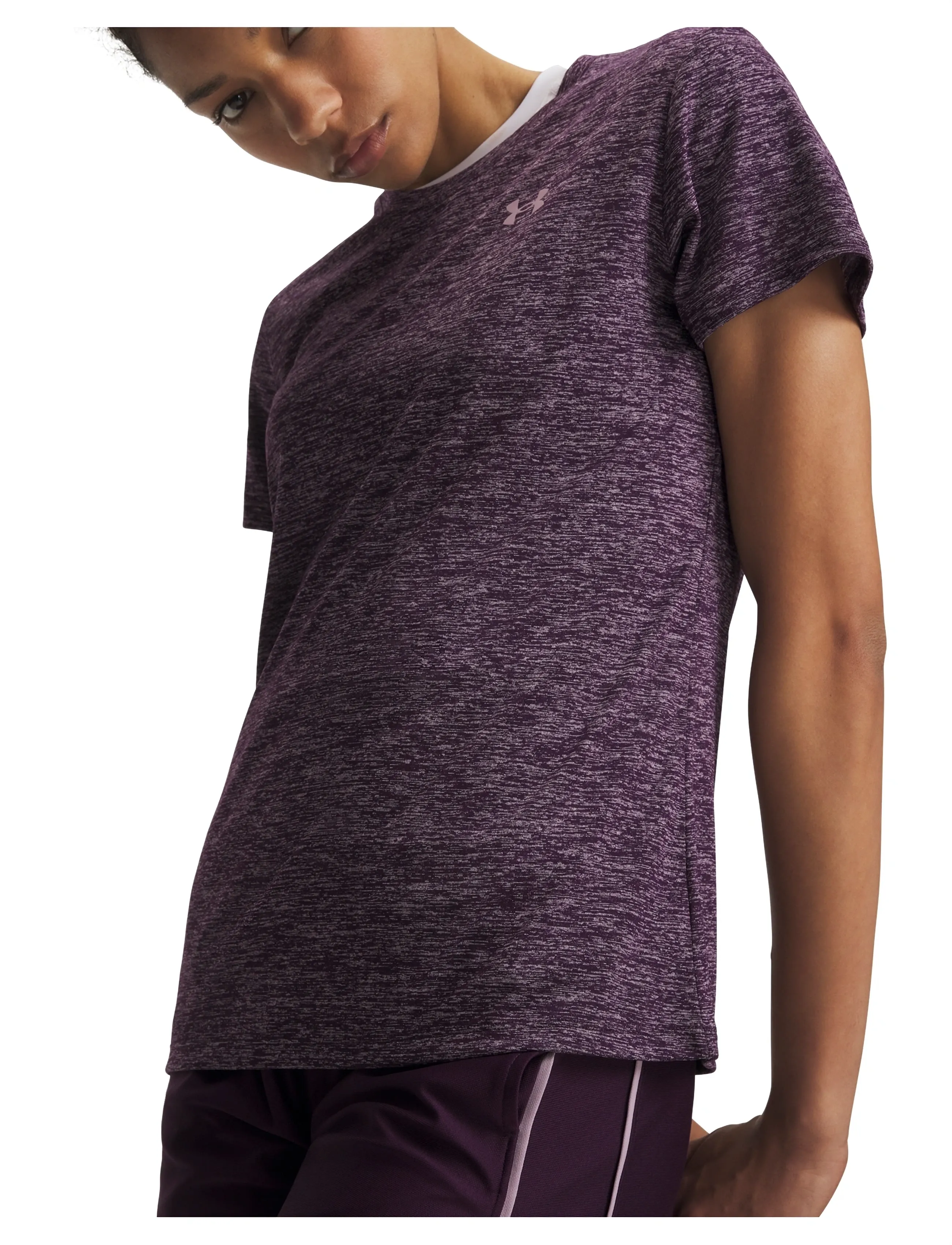 Under Armour - Tech SSC- Twist - t-shirts - purple echo - 4
