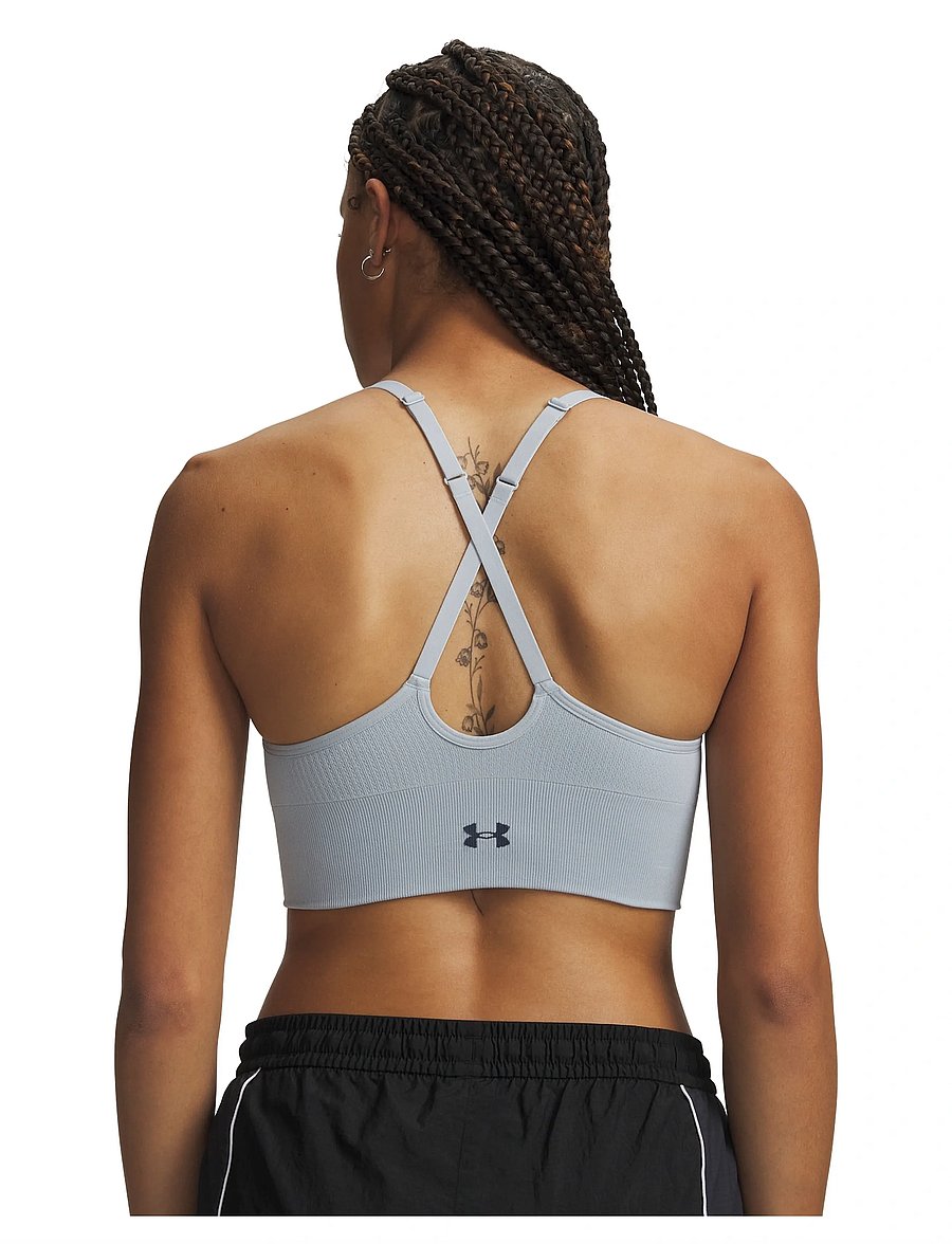 Under Armour - Vanish Seamless Low Bra - spordi-rinnahoidjad - blue fog - 3