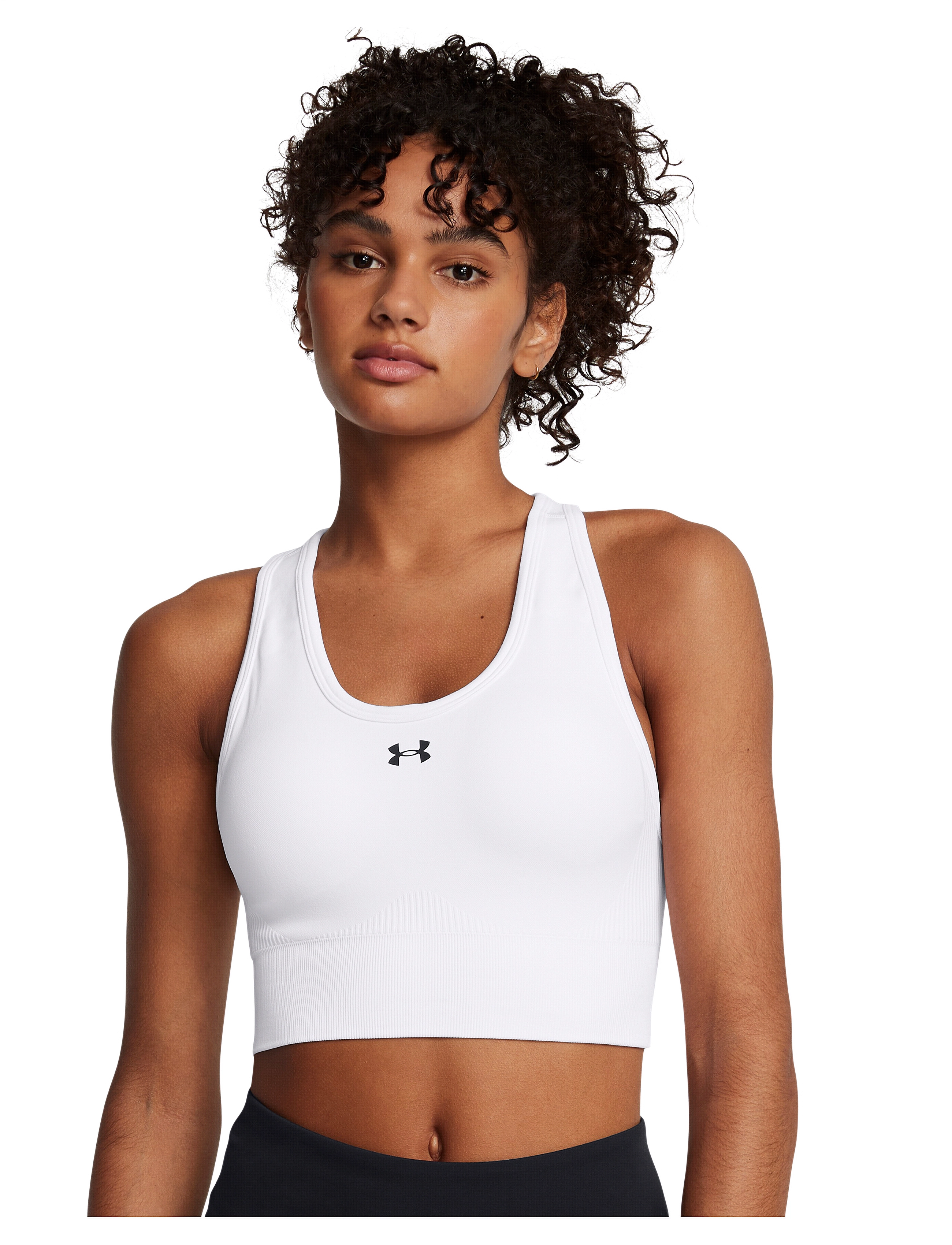 Under Armour Vanish Seamless Mid Bra, M, White, Sport Clothing > Sport Bras - All, Dame