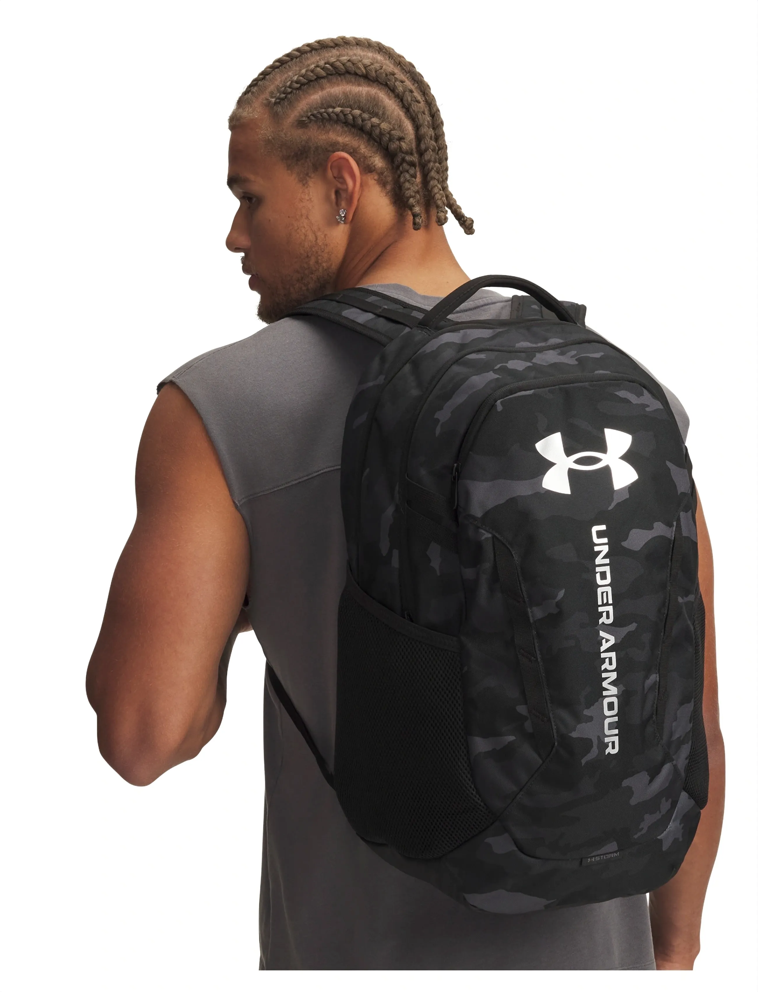 Under Armour Ua Hustle 6.0 Backpack, One Size, Black, Sport Training Bags > Sport Backpacks, Dame