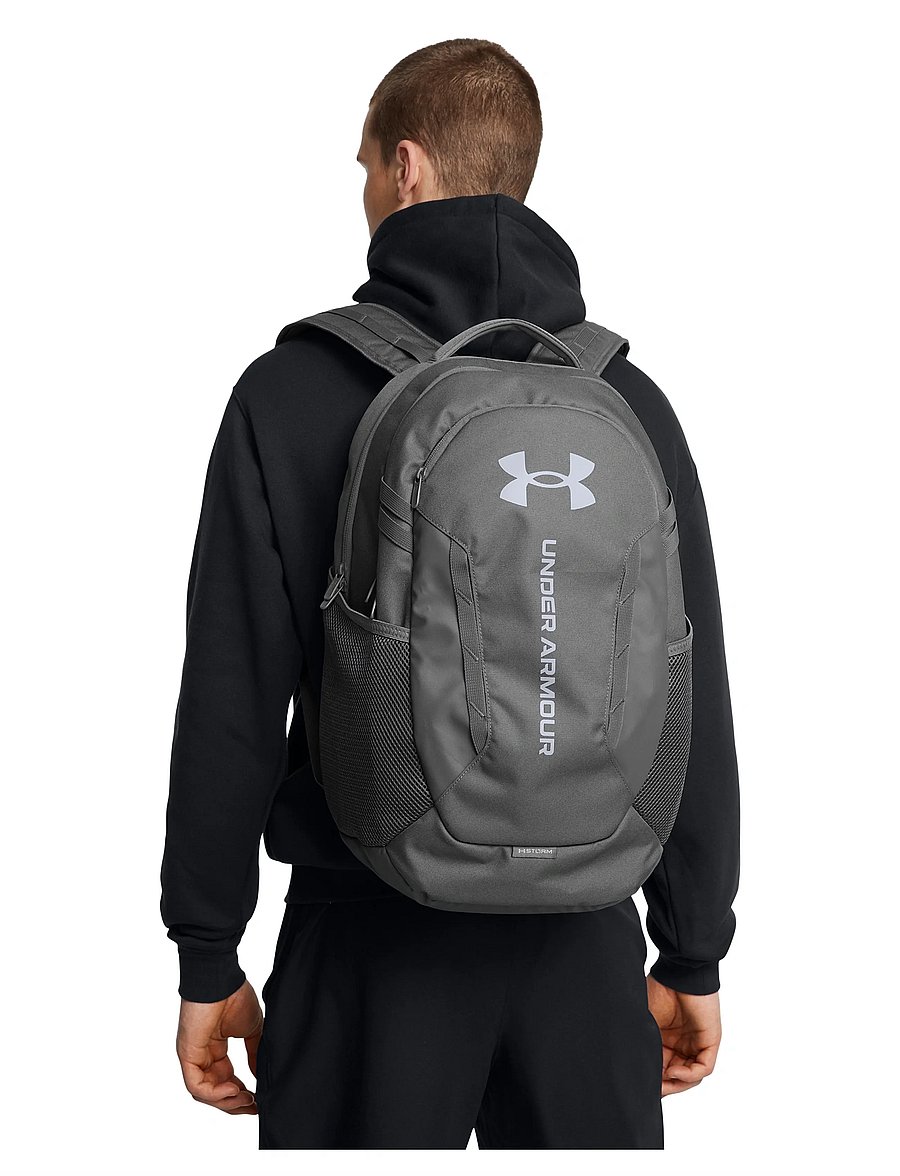 Under Armour - UA Hustle 6.0 Backpack - sportryggsäckar - castlerock - 0