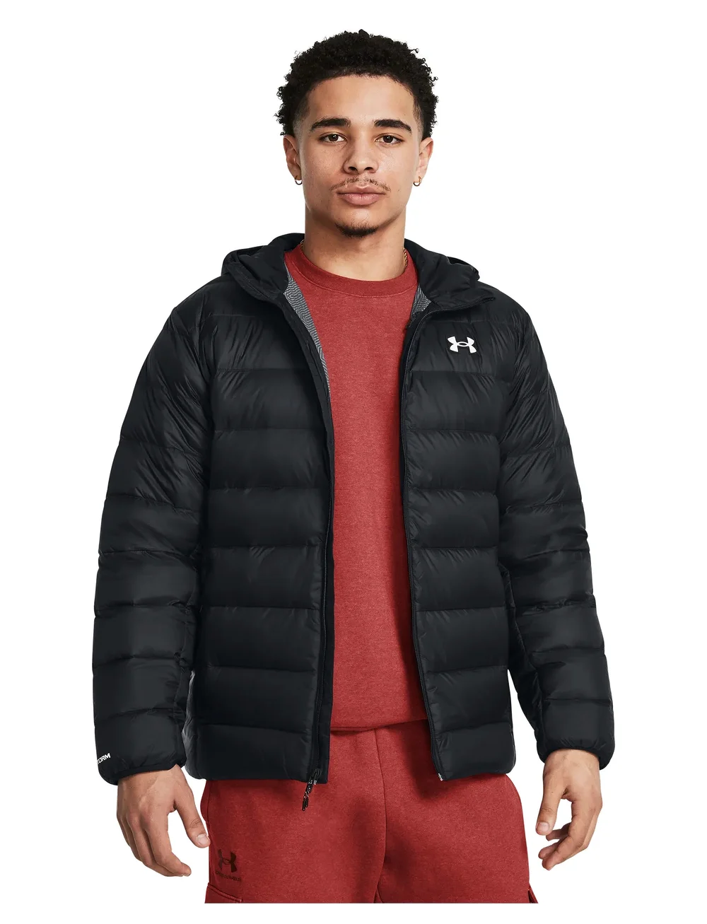 Under Armour - LEGEND DOWN HOODED JACKET - friluftsjakker - black - 0