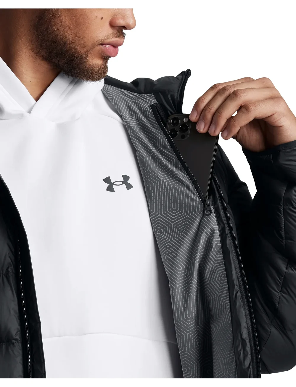 Under Armour - LEGEND DOWN PARKA - parkasjackor - black - 4