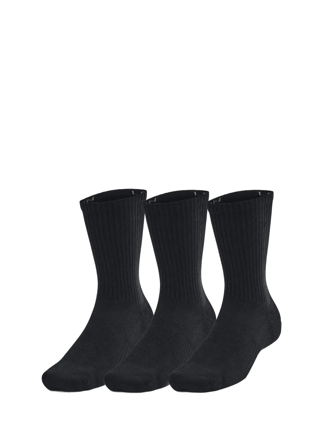Under Armour Unisex Ua Tc 3Pk Crew, Mænd, Crew Sokker, Sort, Str: S