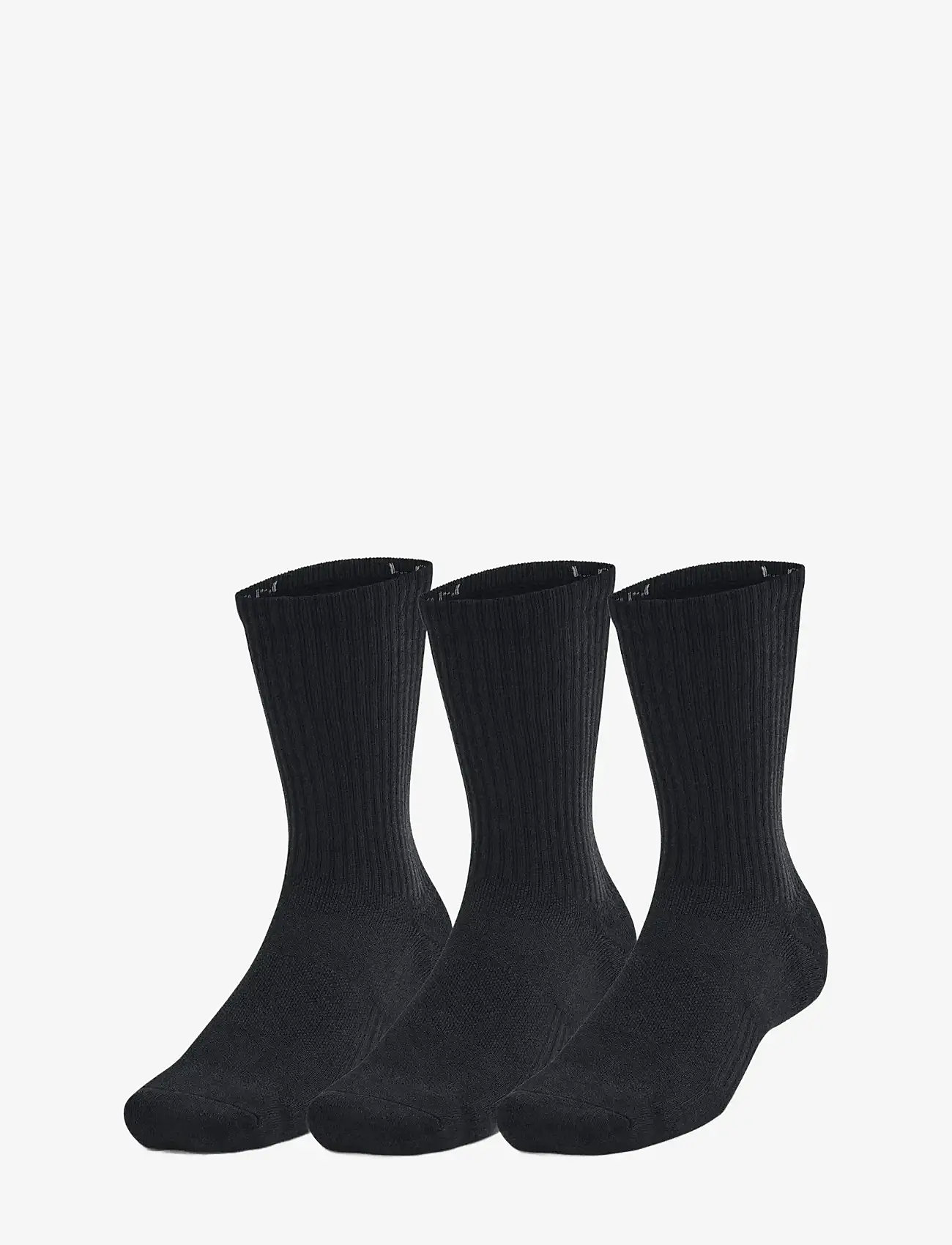Under Armour - Unisex UA TC 3pk Crew - träningsstrumpor - black - 0