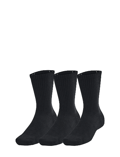 Under Armour Unisex UA TC 3pk Crew - Riided - BLACK / black