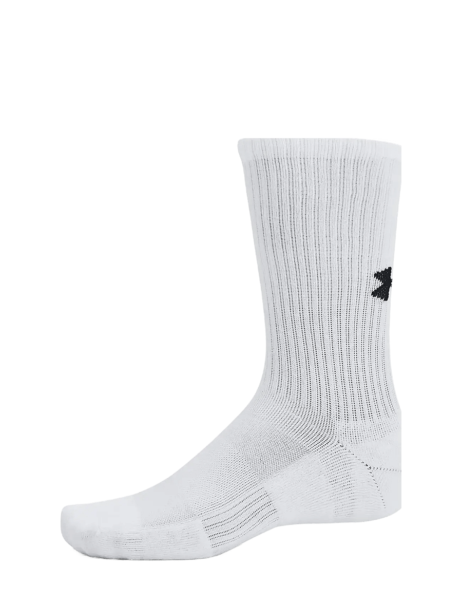 Under Armour - Unisex UA TC 3pk Crew - chaussettes de sport - white - 2