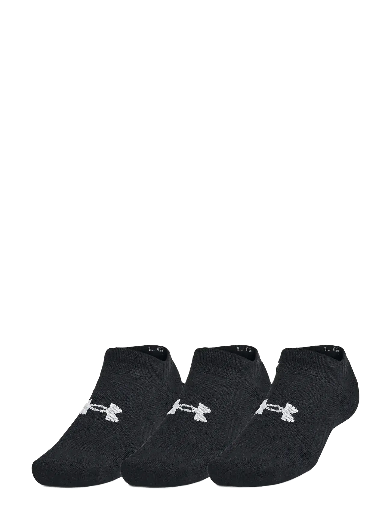 Unisex UA TC 3pk No Show - BLACK