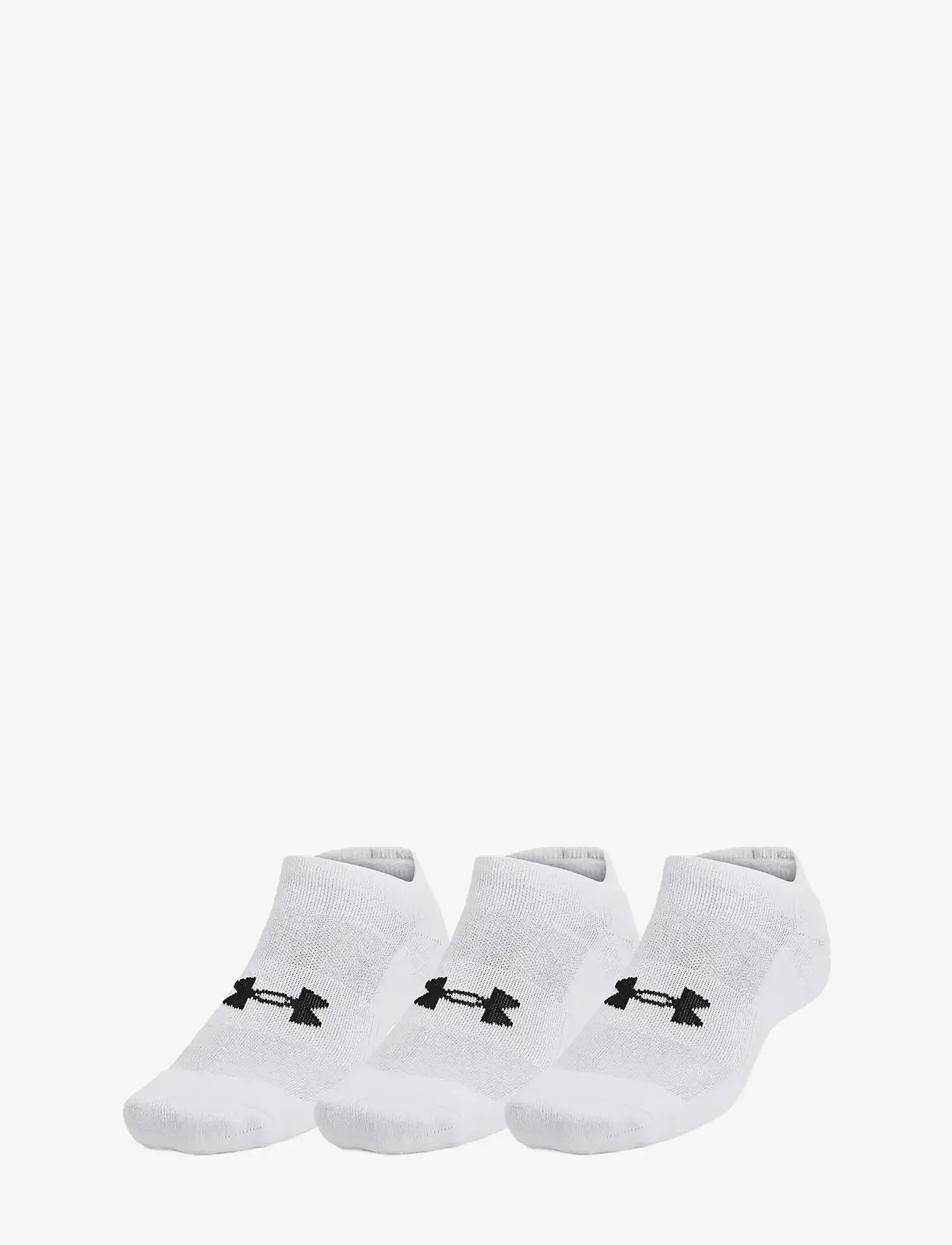 Under Armour - Unisex UA TC 3pk No Show - träningsstrumpor - white - 0