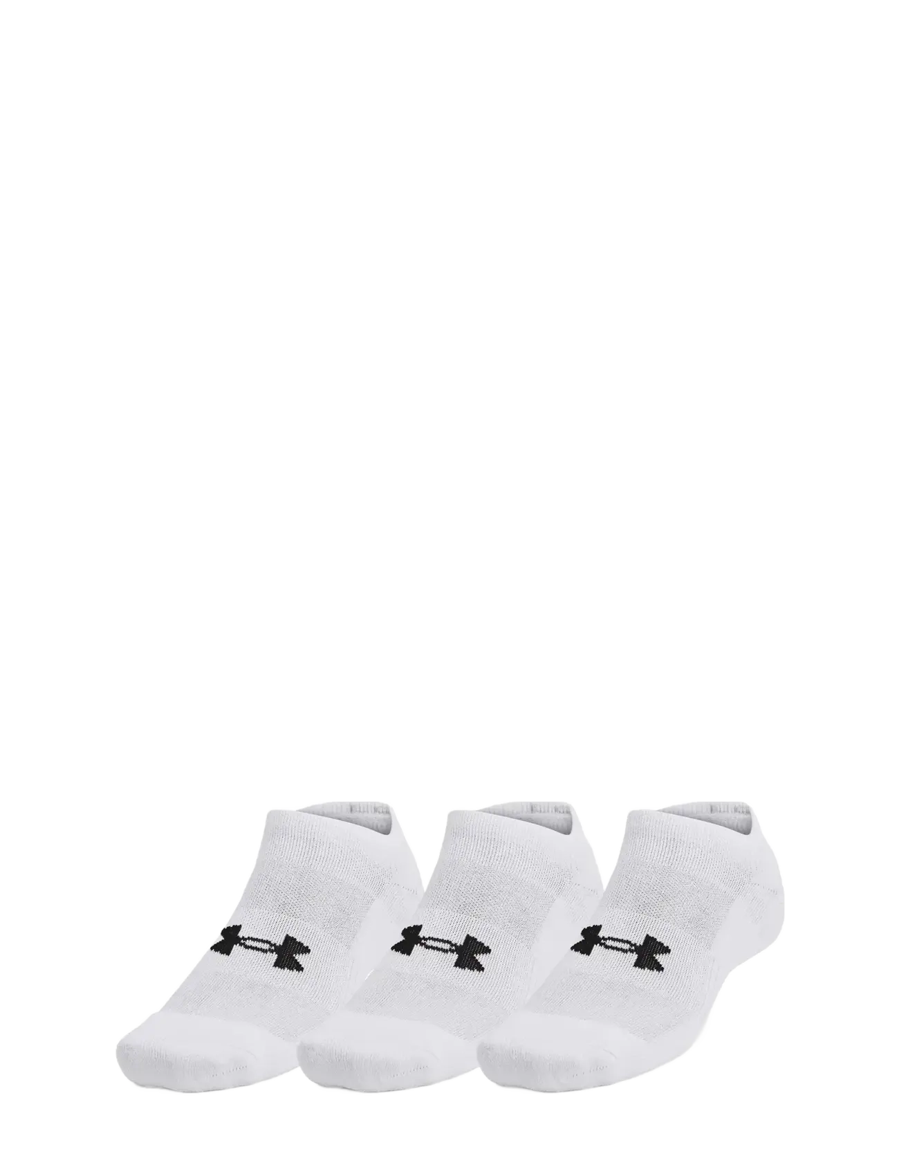 Unisex UA TC 3pk No Show - WHITE