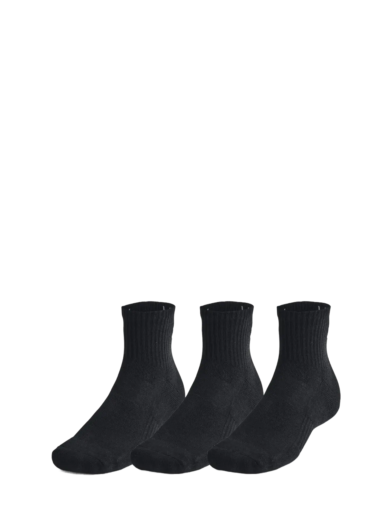 Under Armour - Unisex UA TC 3pk Qtr - sportstrømper - black - 0