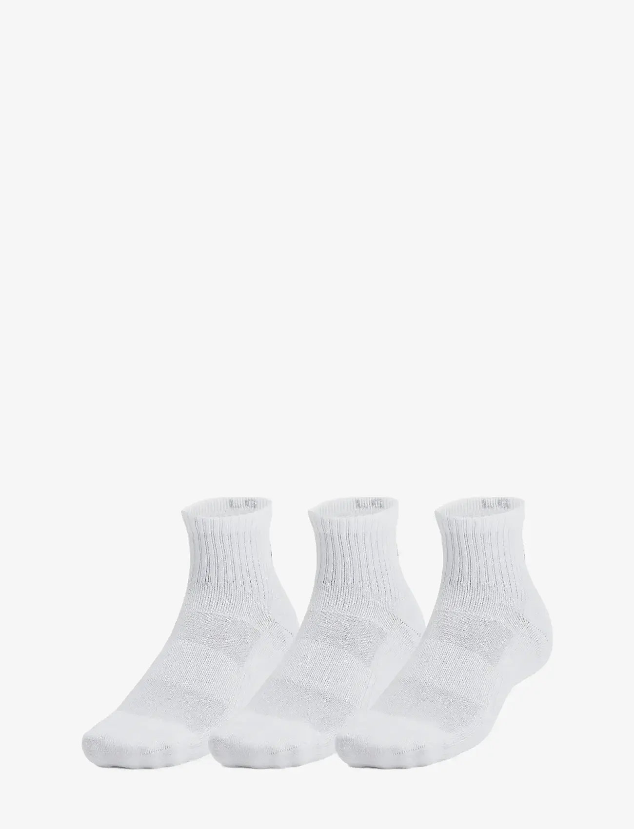 Under Armour - Unisex UA TC 3pk Qtr - sportstrømper - white - 0