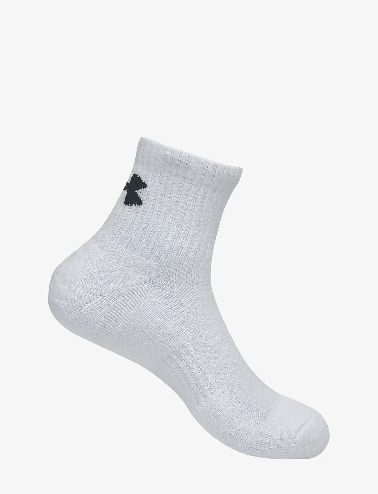 Under Armour - Unisex UA TC 3pk Qtr - sportstrømper - white - 3