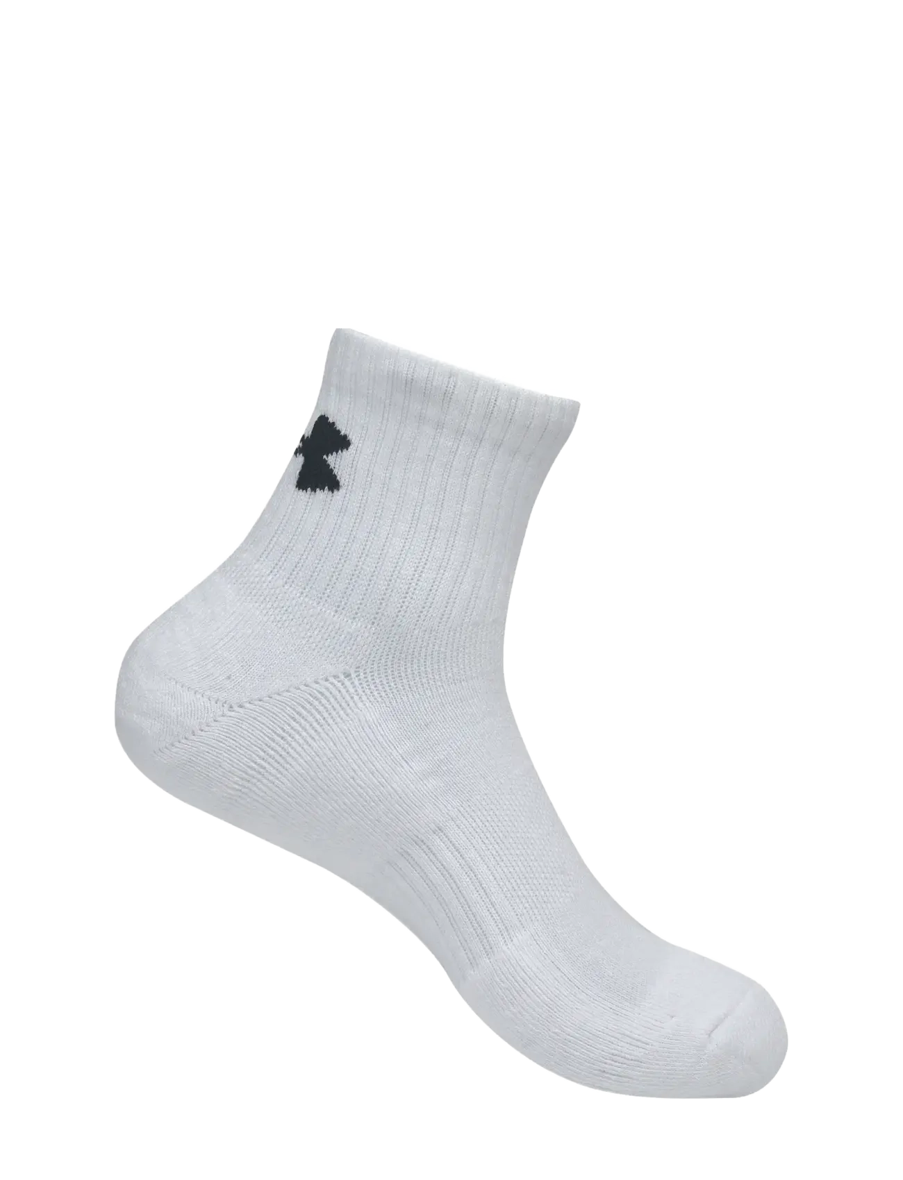 Under Armour - Unisex UA TC 3pk Qtr - treningssokker - white - 3
