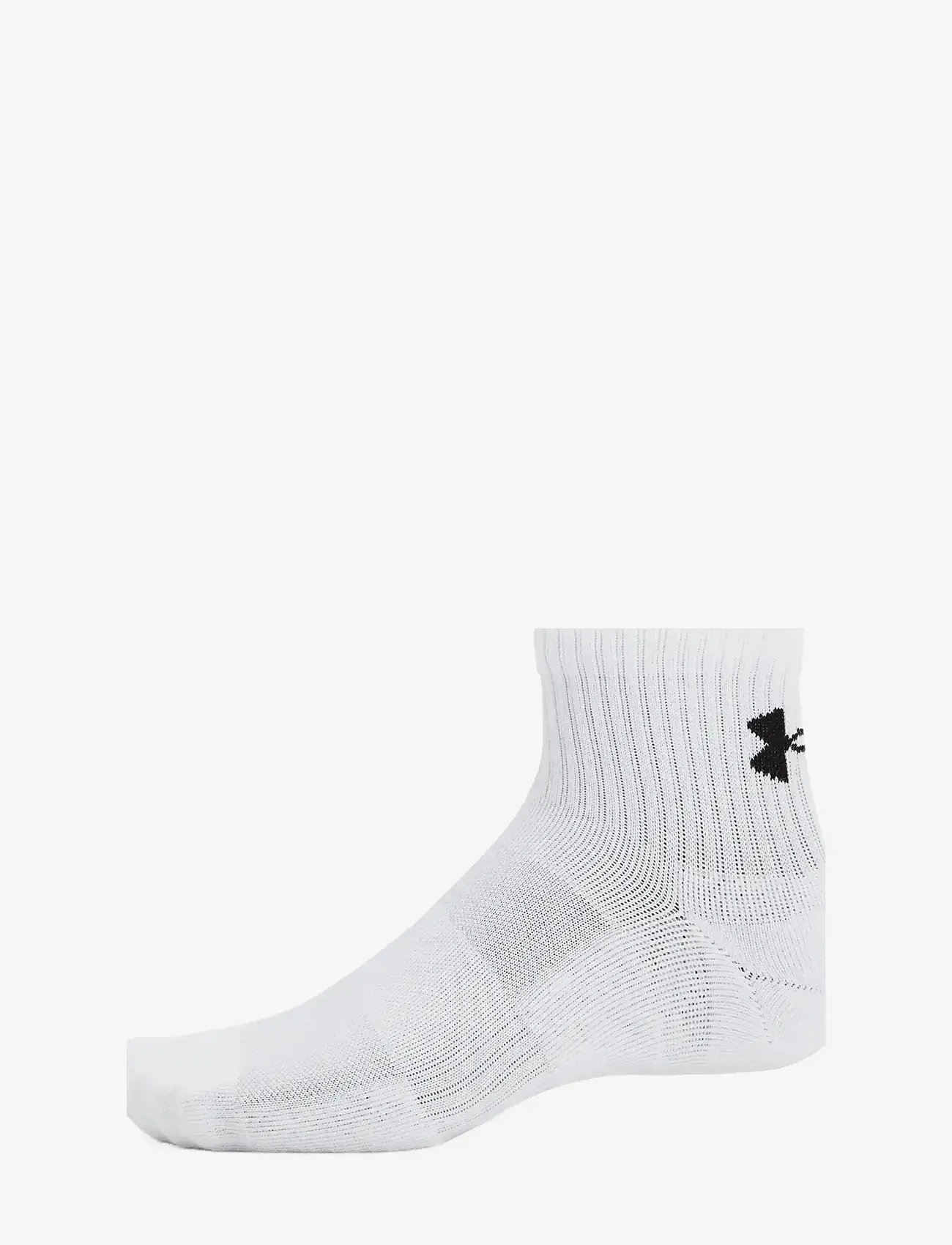 Under Armour - Unisex UA TC 3pk Qtr - sportstrømper - white - 4