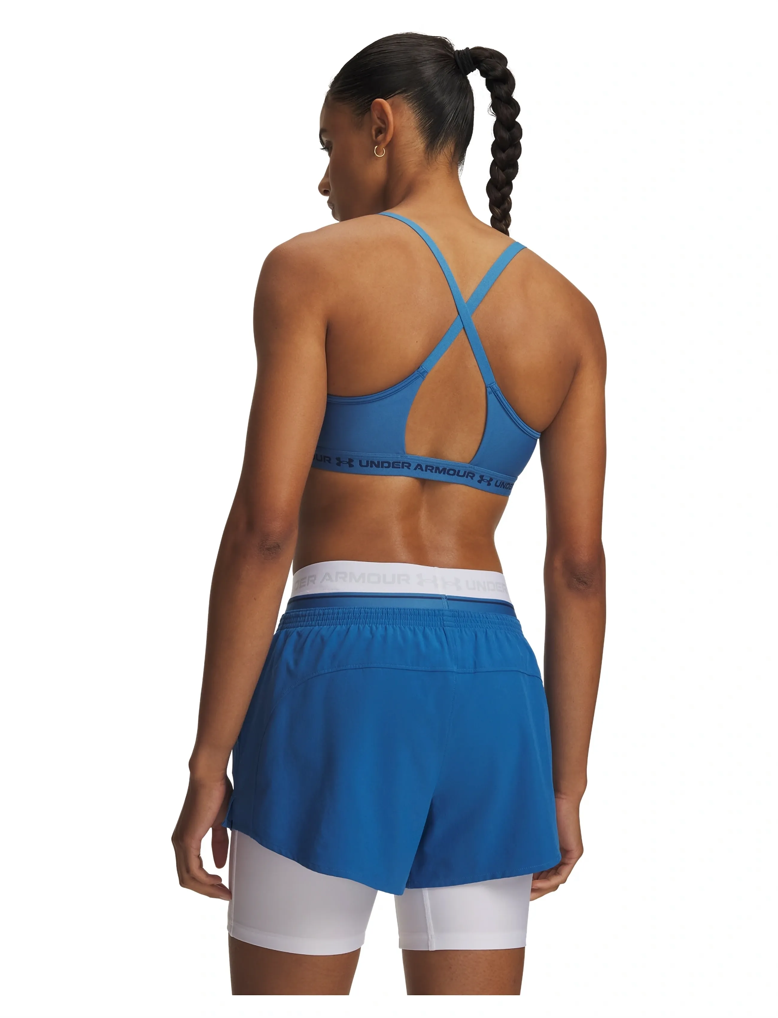 Under Armour - UA Crossback Low Bra - spordi-rinnahoidjad - aegean blue - 3
