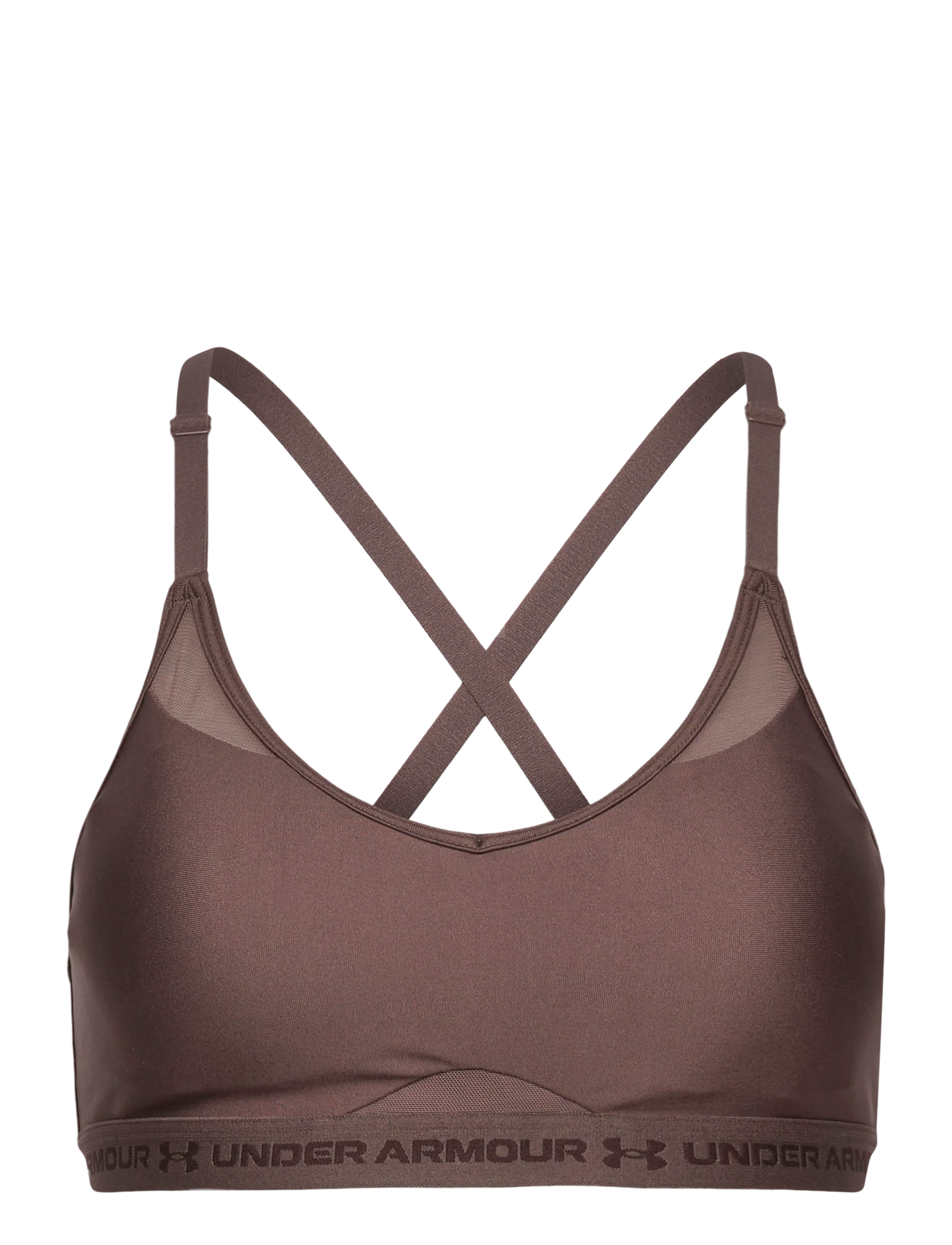 Under Armour UA Crossback Low Bra - Farben der Saison - PEPPERCORN / brown