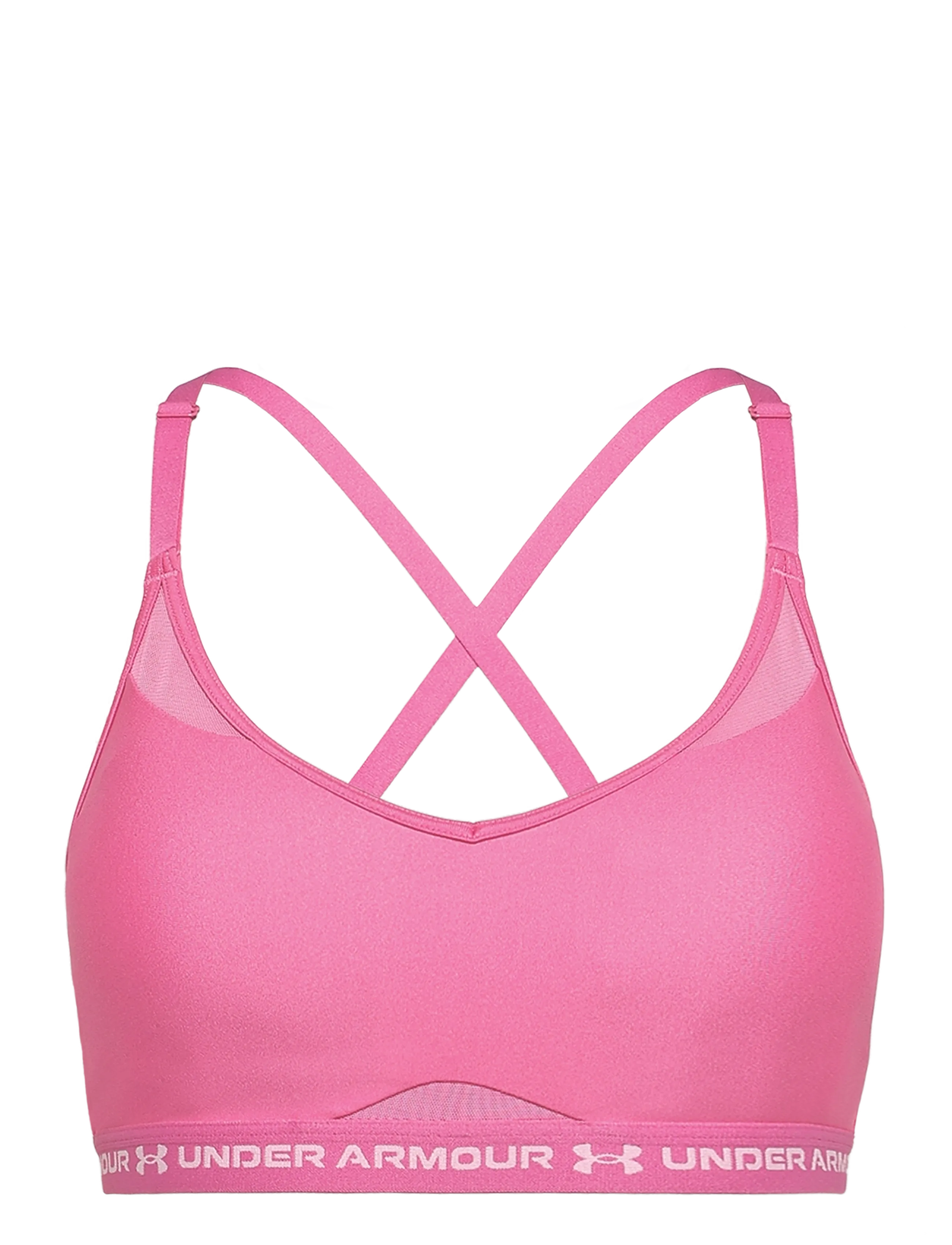 Under Armour UA Crossback Low Bra - Kläder - PINK FRENZY / pink/rose