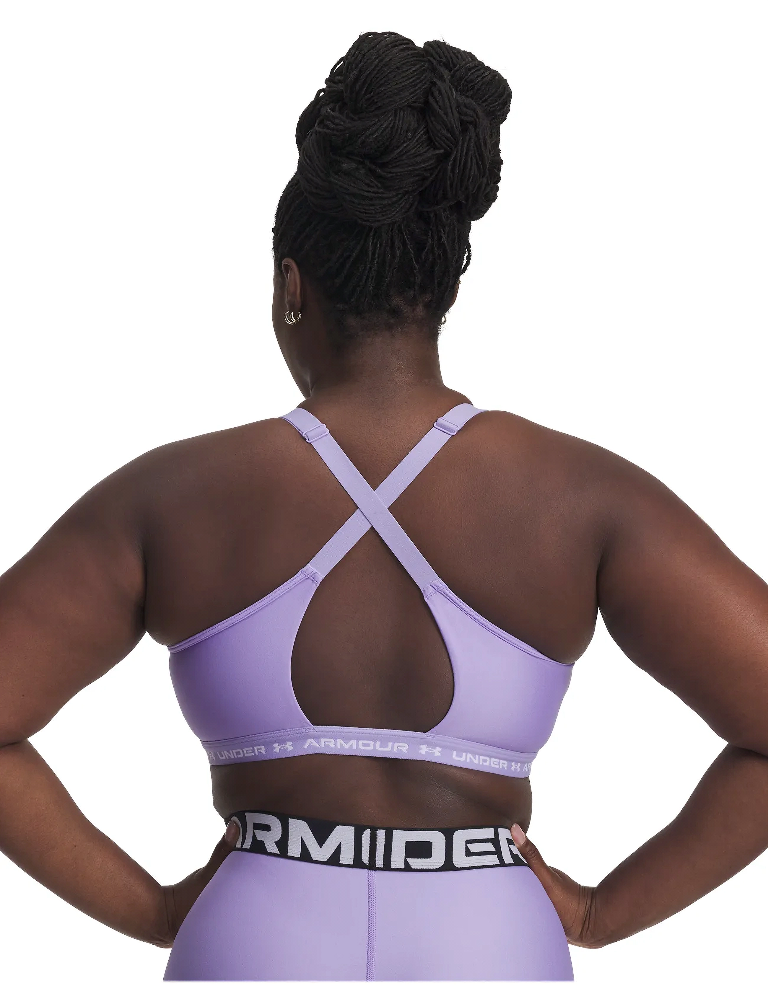 Under Armour - UA Crossback Low Bra - laveste priser - transparent - 3