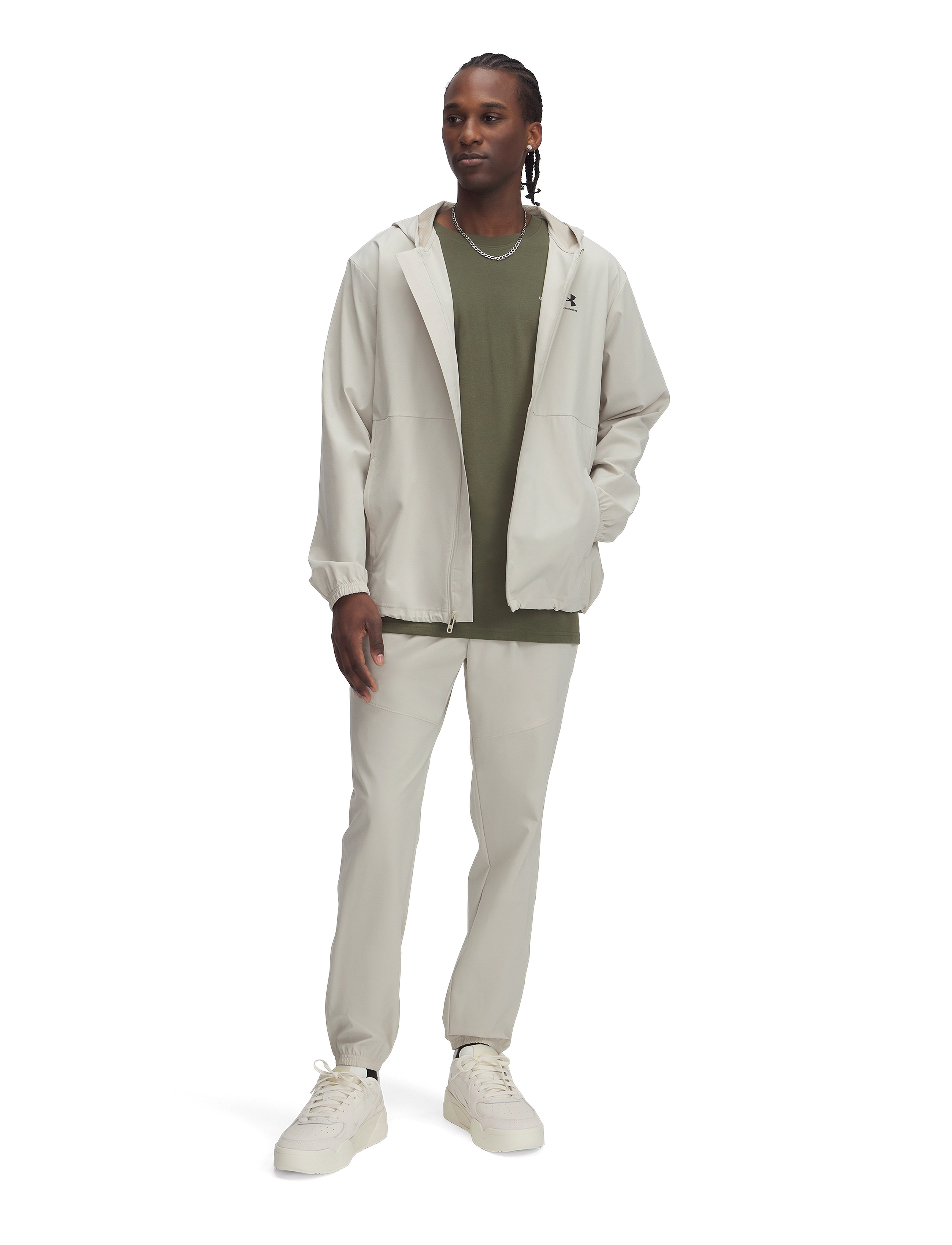 Under Armour - UA Vibe Woven Jogger - spordipüksid - gray matter - 4