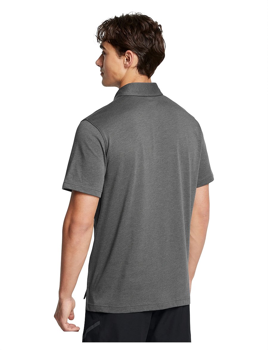 Under Armour - UA Icon Polo - toppar & t-shirts - castlerock light heather - 3