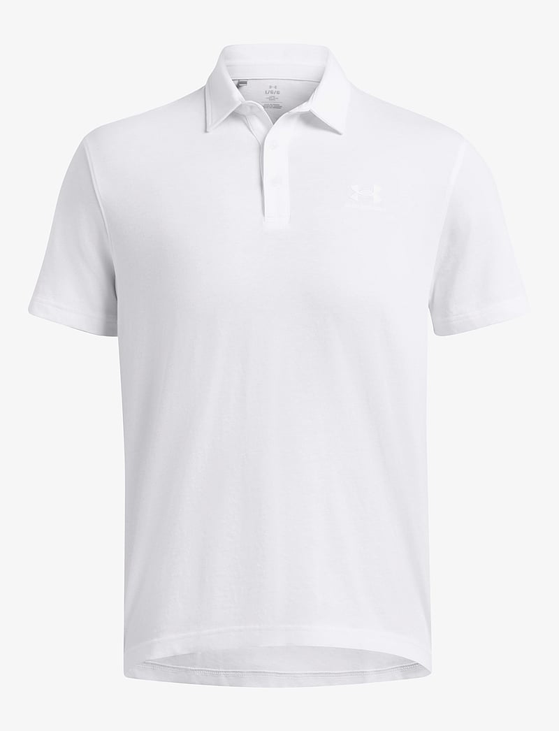 Under Armour - UA Icon Polo - toppar & t-shirts - white - 1