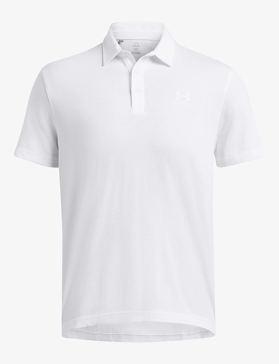 Under Armour - UA Icon Polo - toppar & t-shirts - white - 1